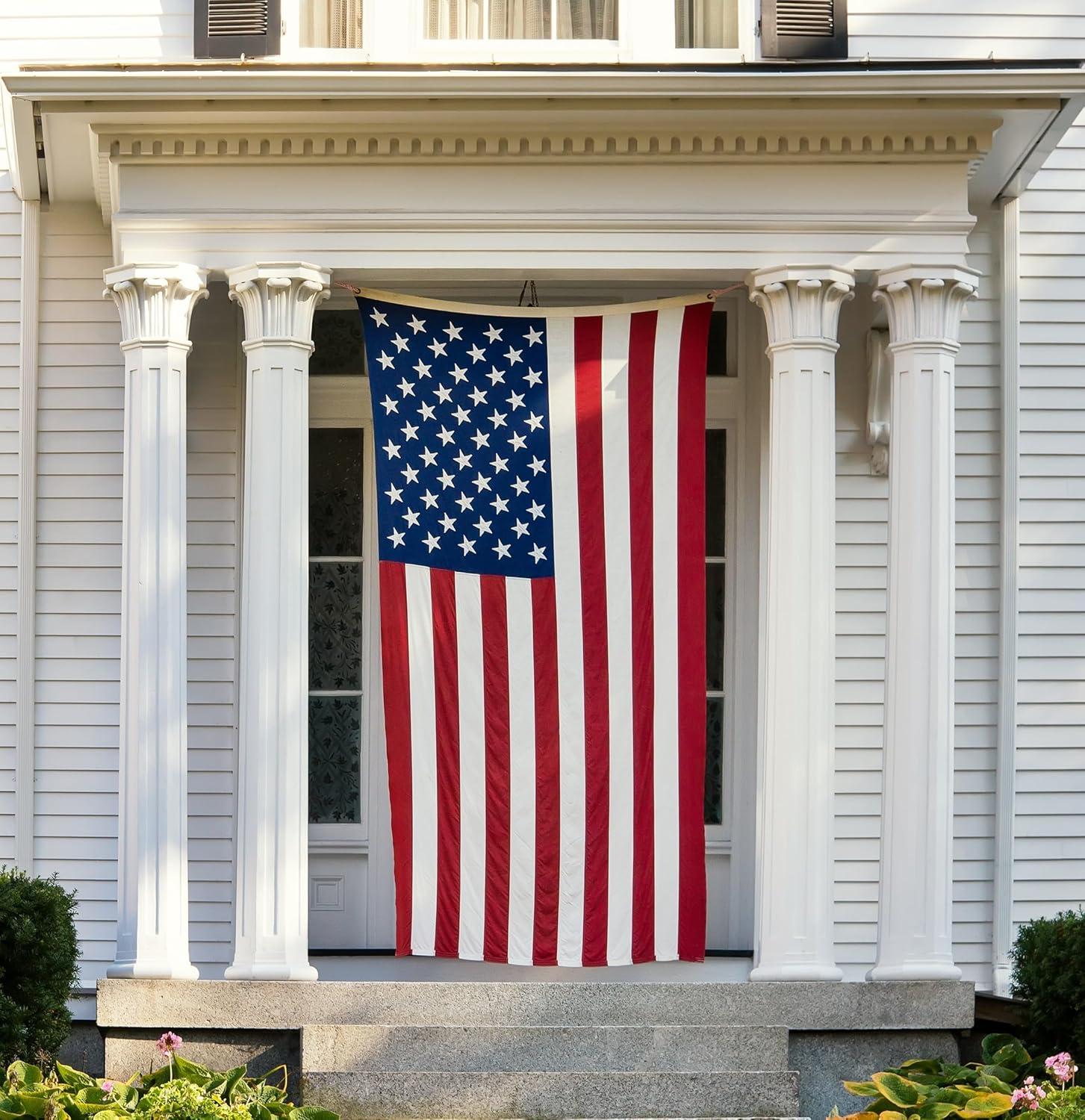 Heavy Duty 5x8 American Flag with Embroidered Stars