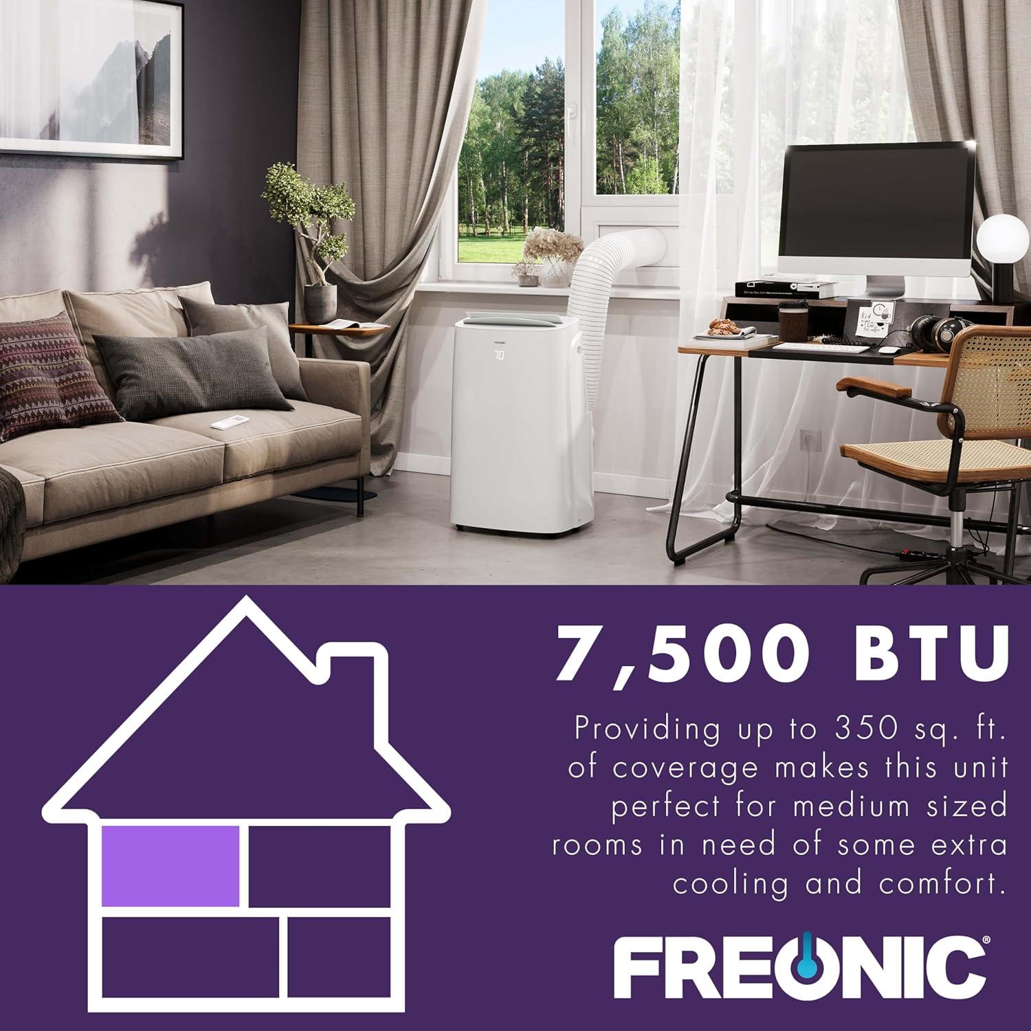Freonic 10,000 BTU (7,500 BTU DOE) Portable Air Conditioner