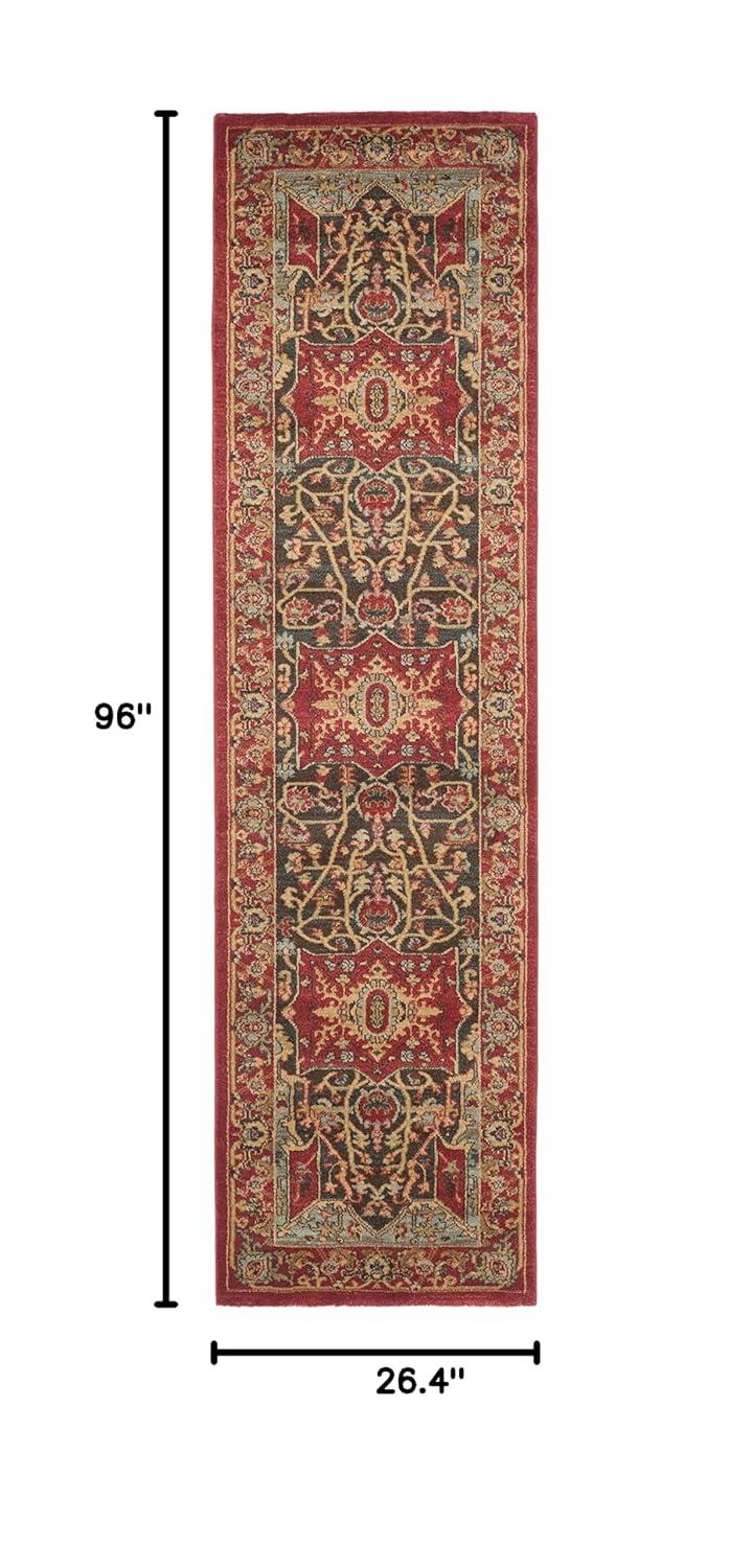 Mahal MAH625 Power Loomed Indoor Runner Rug - Red/Red - 2'2"x8' - Safavieh.