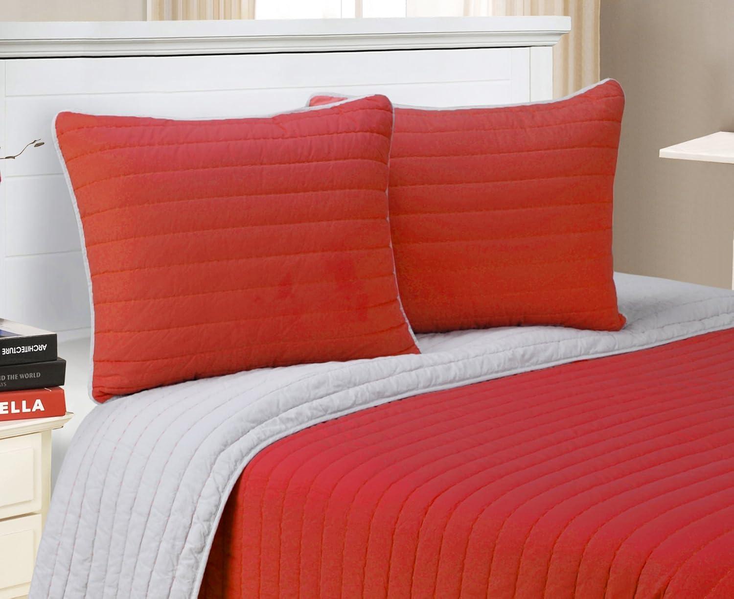 Superior Brandon Standard Cotton Traditional Reversible Quilt Set