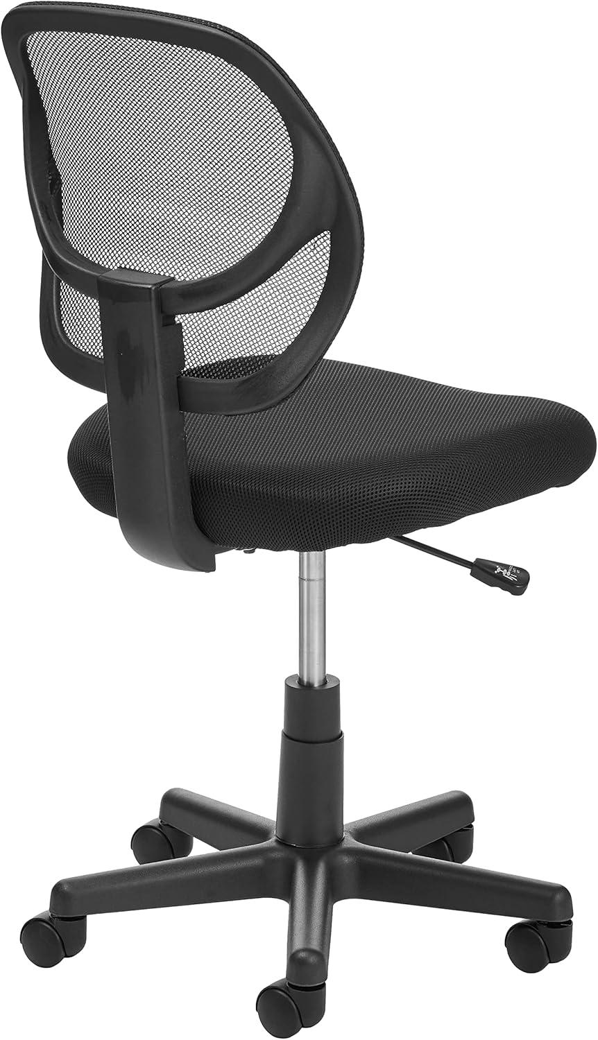 Black Mesh Low-Back Adjustable Office Task Chair