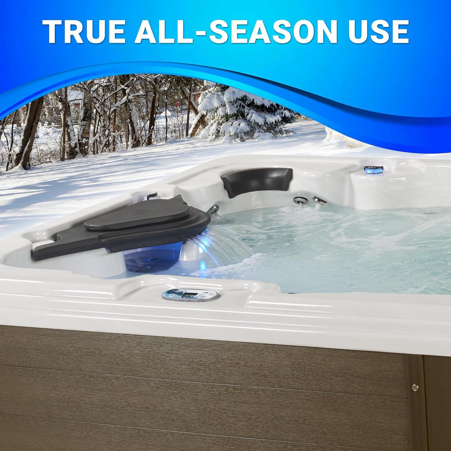 Aqualife Select Series 6-Person 100-Jet Acrylic Lounger Hot Tub With Ozonator And Steps