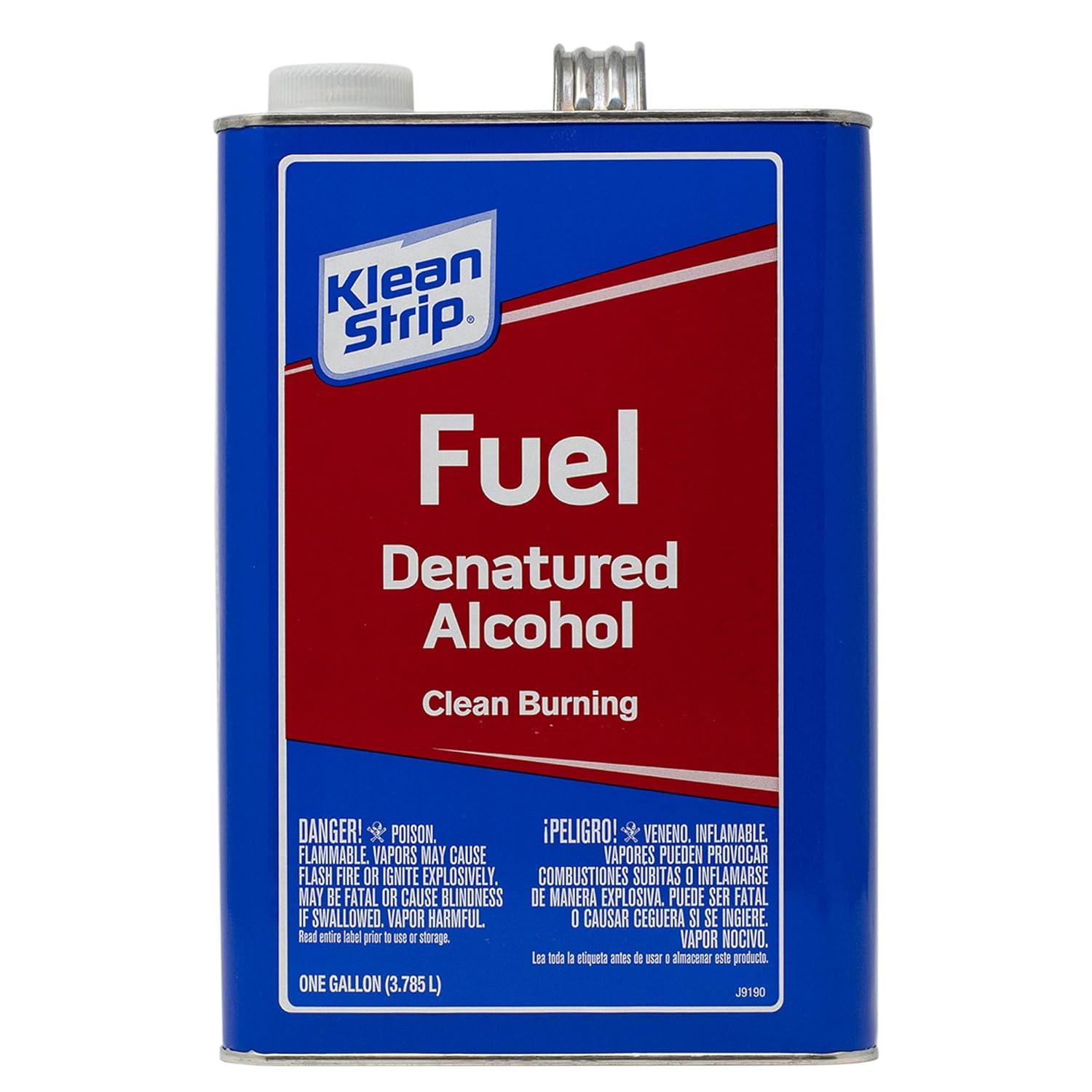 Klean Strip Clean Burning Denatured Alcohol Fuel, 1 Gallon