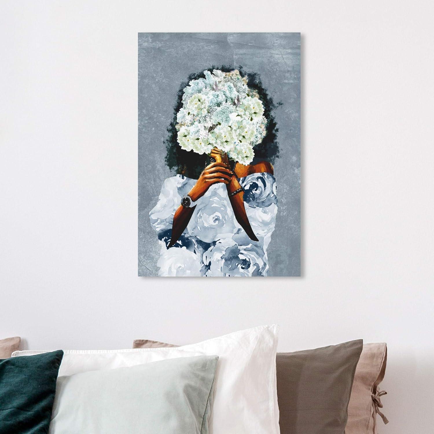 Blue and Brown Fashion Canvas Wall Art Print