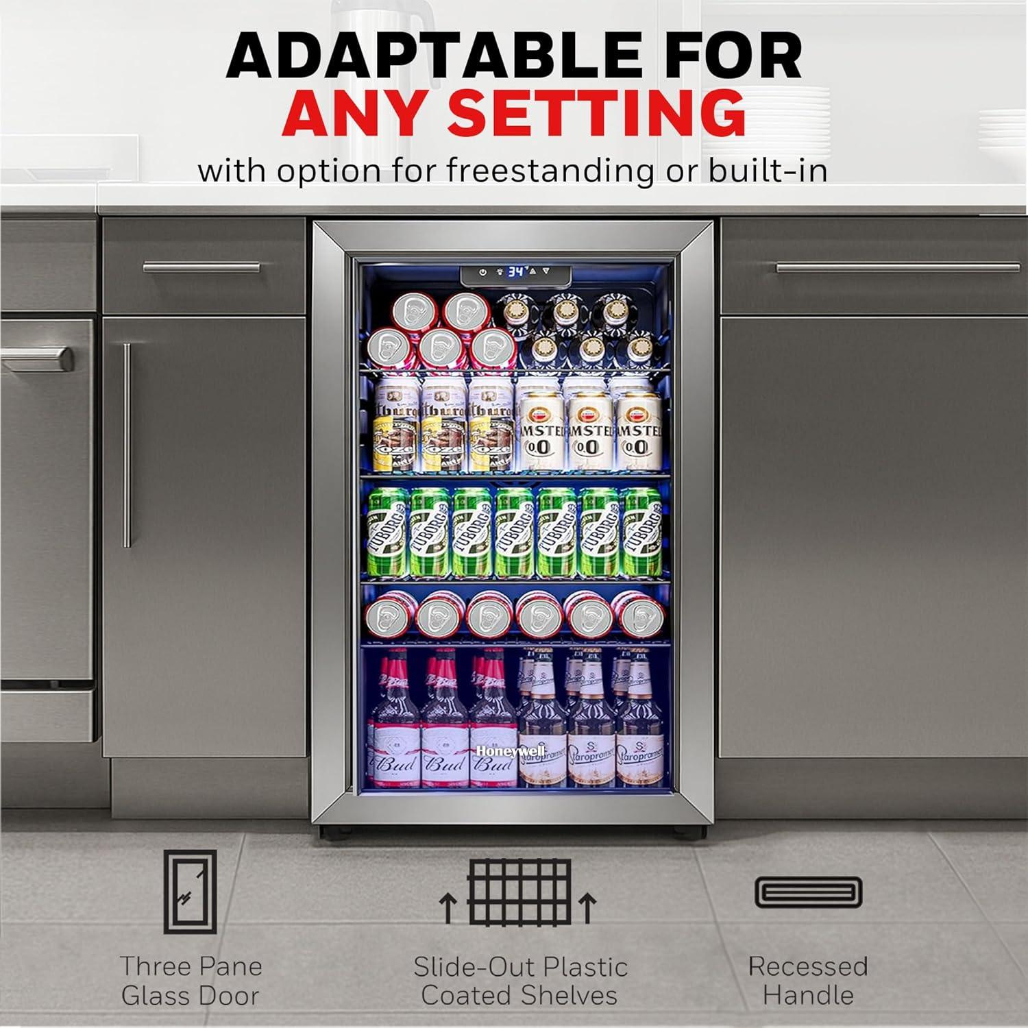 Honeywell 116 Cans (12 oz.) Freestanding Beverage Refrigerator & Reviews | Wayfair