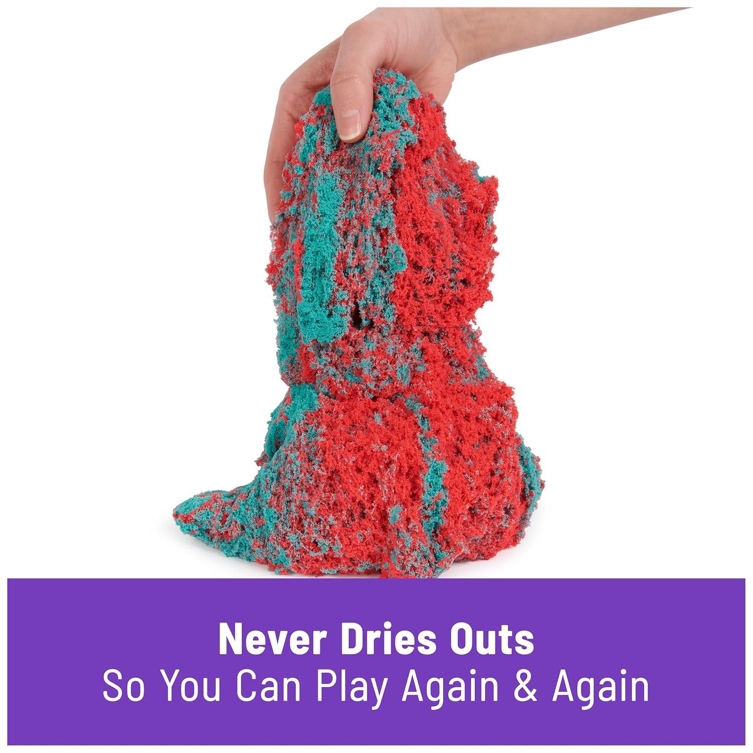 Kinetic Sand Mold n' Flow 1.5lbs Play Sand with 3 Tools