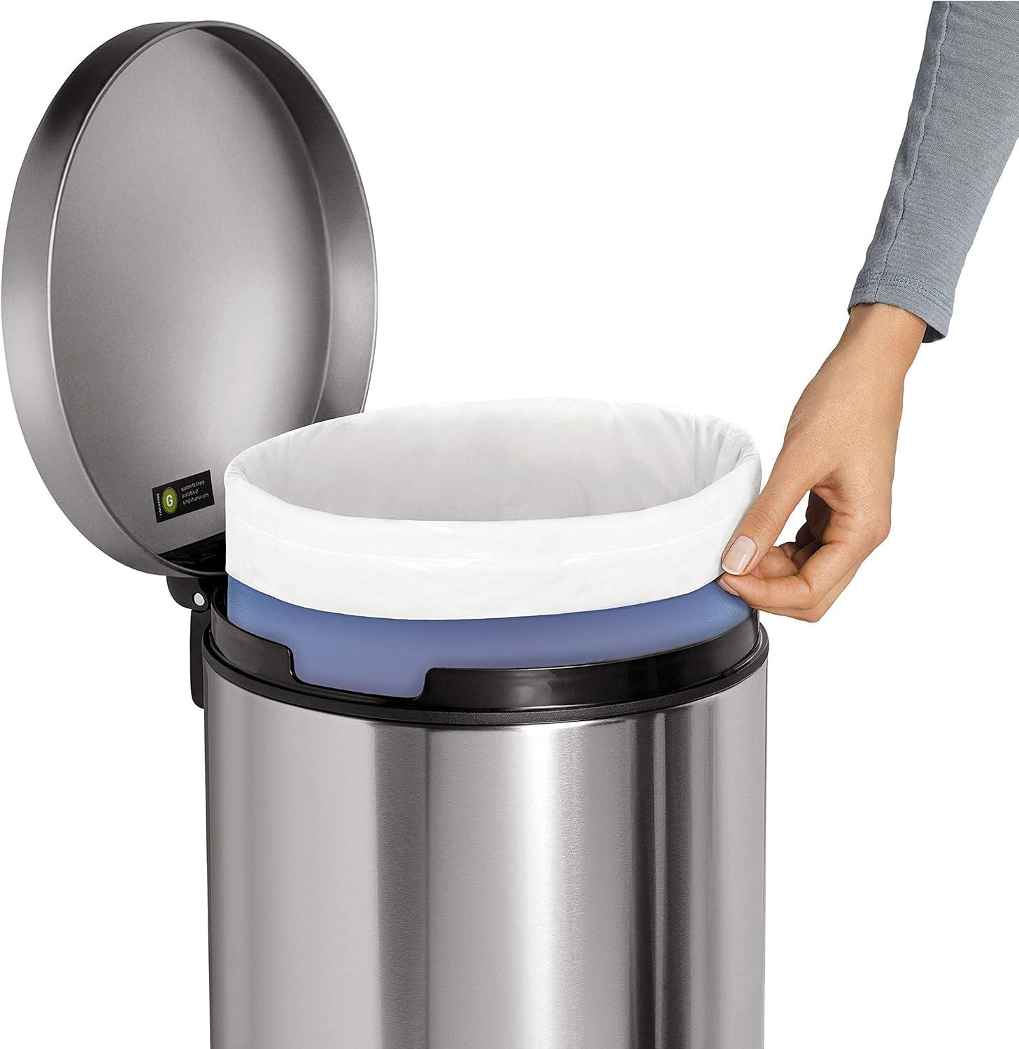 Simplehuman 30 Liter / 8 Gallon Round Step Trash Can