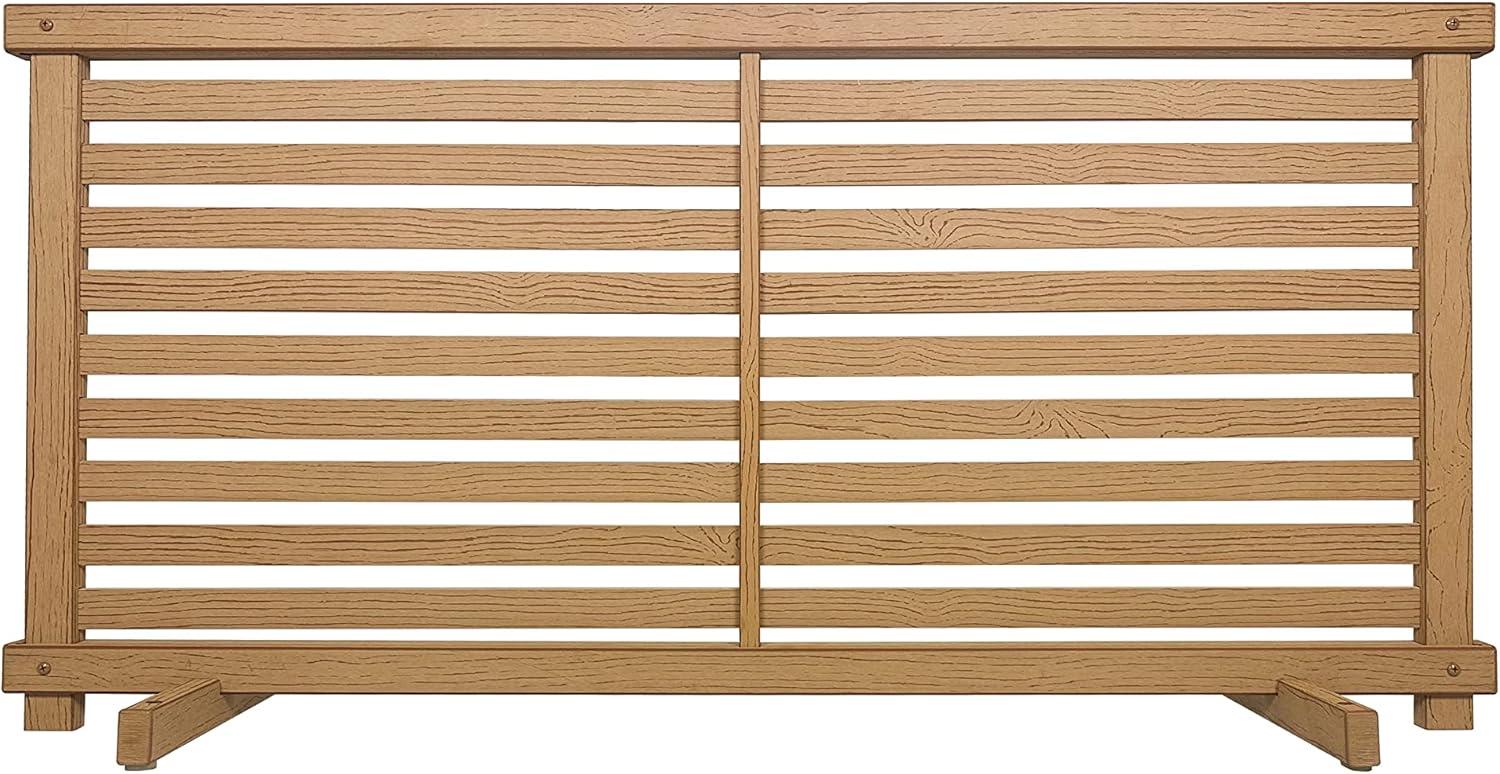 Zippity Outdoor Products 22in H x 44in W (2 Panels) Freestanding Zippity Portable Puppy Fence Kit, Cedar Color Dog Puppy Playpen, Dog Fence Outdoor for Yard, Vinyl Picket Outdoor Dog Fence, Dog Play Pen Indoors, ZP19072