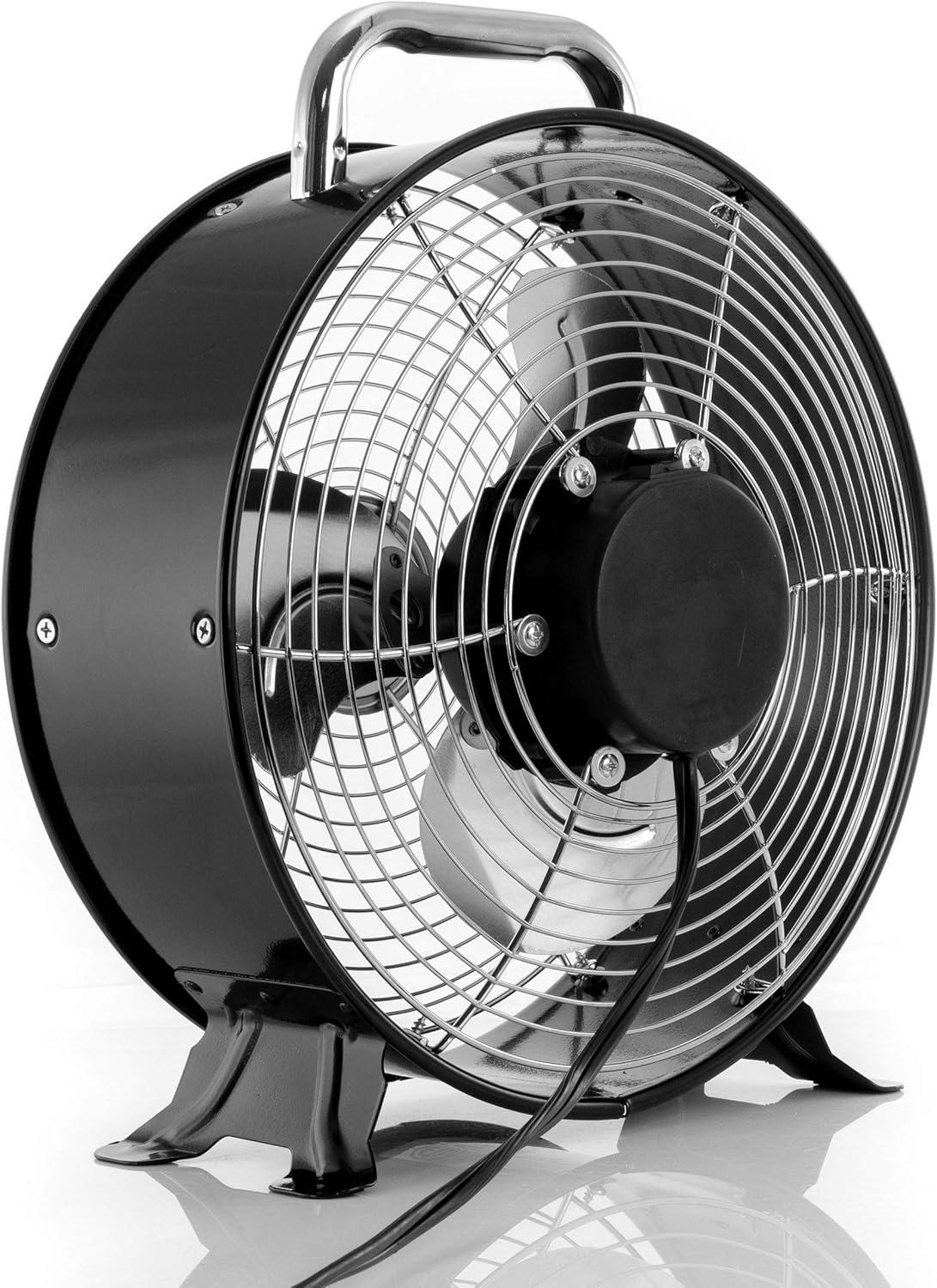 Vie Air 12 Inch High Velocity Dual Speed Retro Metal Drum Fan