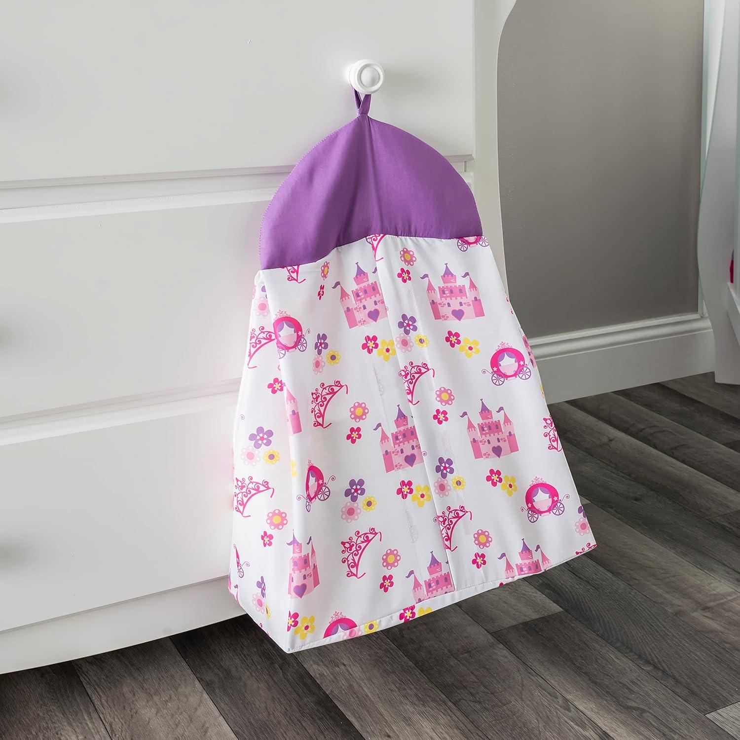 Everyday Kids 3 Piece Girls Crib Bedding Set -Princess Storyland