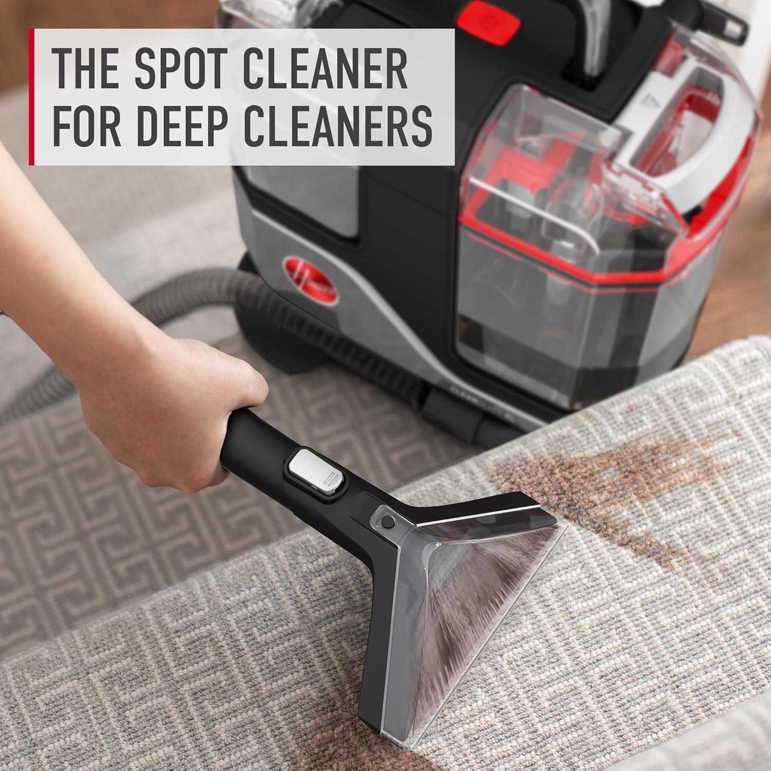 Hoover CleanSlate XL Deep Cleaning Spot Steam Cleaner: Portable Carpet & Upholstery Cleaner, Electric, 0.75L Tank, 22ft Cord