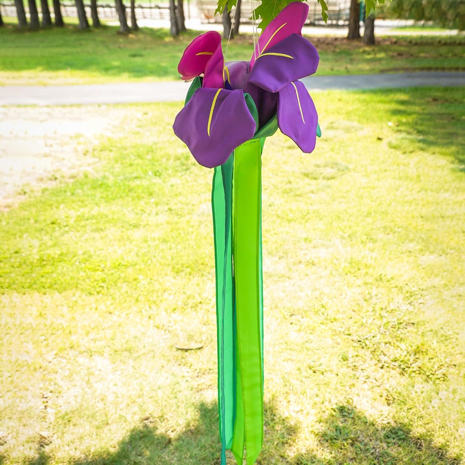 Spring Floral Windtail Windsock