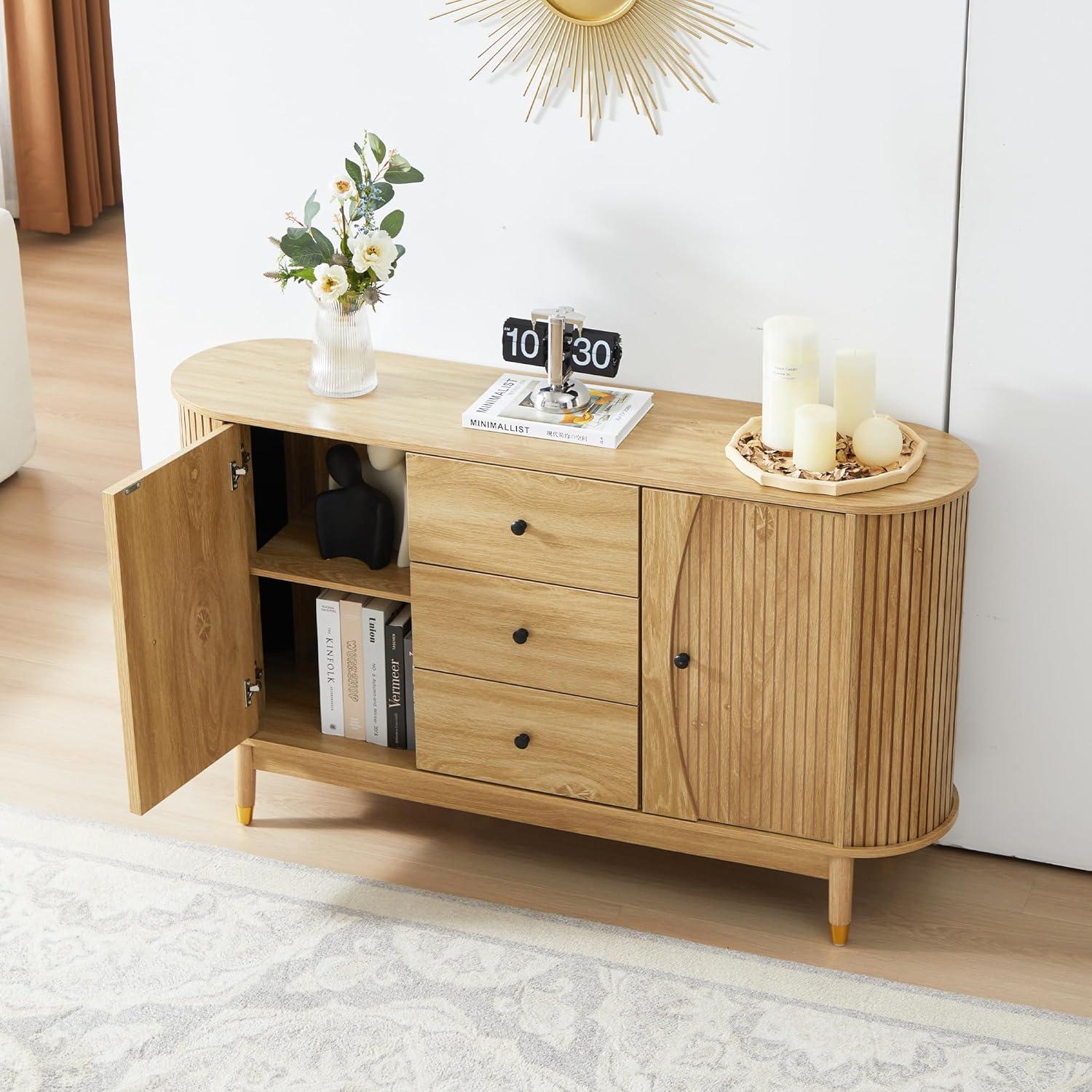 George Oliver Evana 55"Sideboard with 3 Drawer