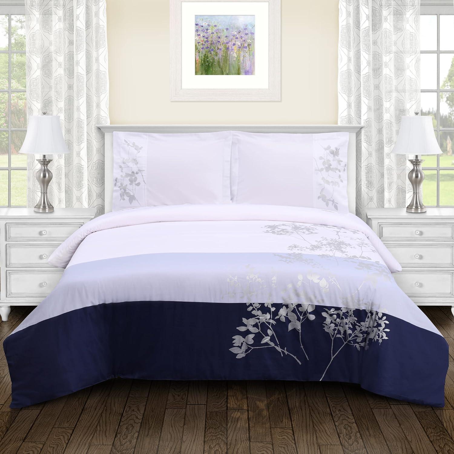 Bandera 3 Piece 100% Cotton Floral Duvet Cover Set