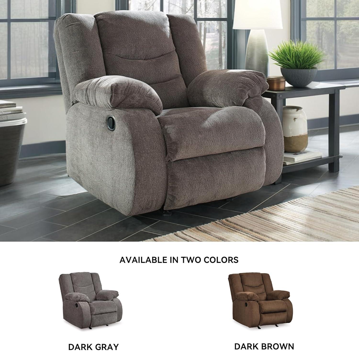 Signature Design by Ashley Tulen Rocker Recliner in Gray