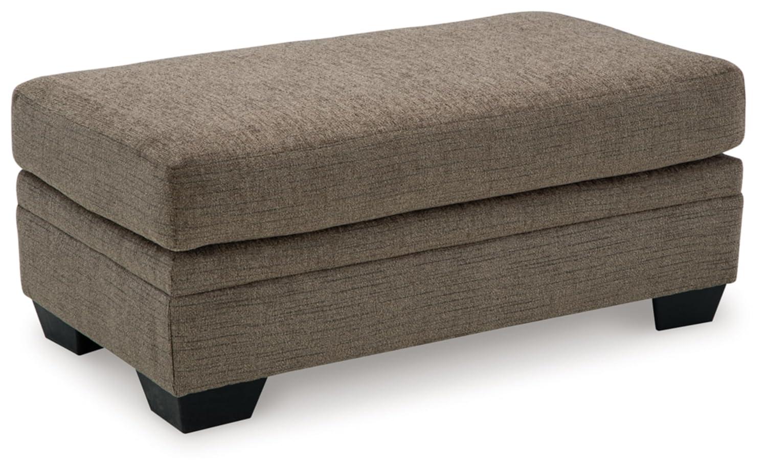 Signature Design by Ashley Stonemeade Upholstered Ottoman, Nutmeg Brown