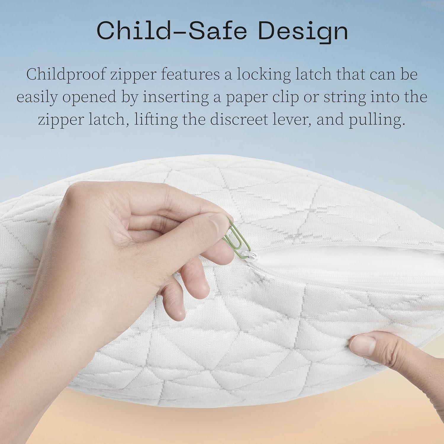 Coop Home Goods Memory Foam Toddler Pillow for Sleeping