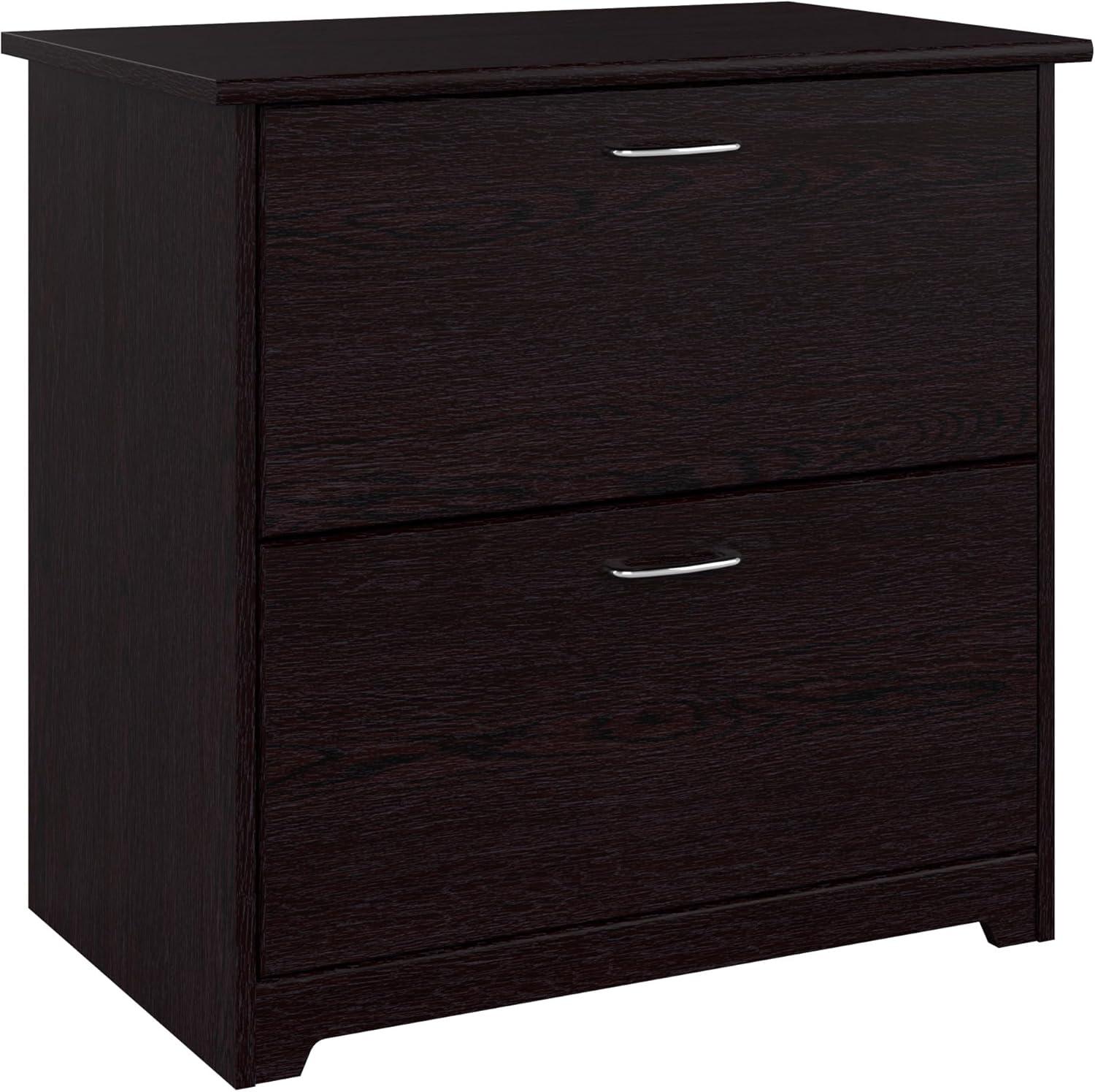 Bush Furniture Cabot Lateral File Cabinet, 2 Drawer, Espresso Oak