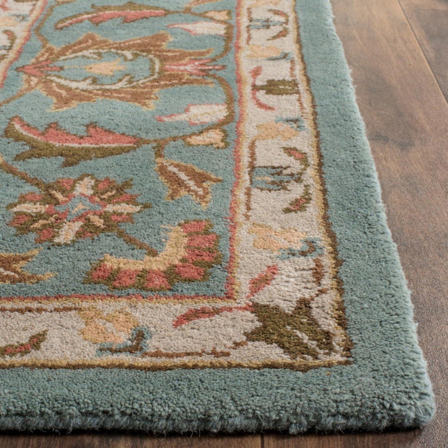 SAFAVIEH Heritage Leinster Traditional Wool Area Rug, Blue, 2'3" x 4'