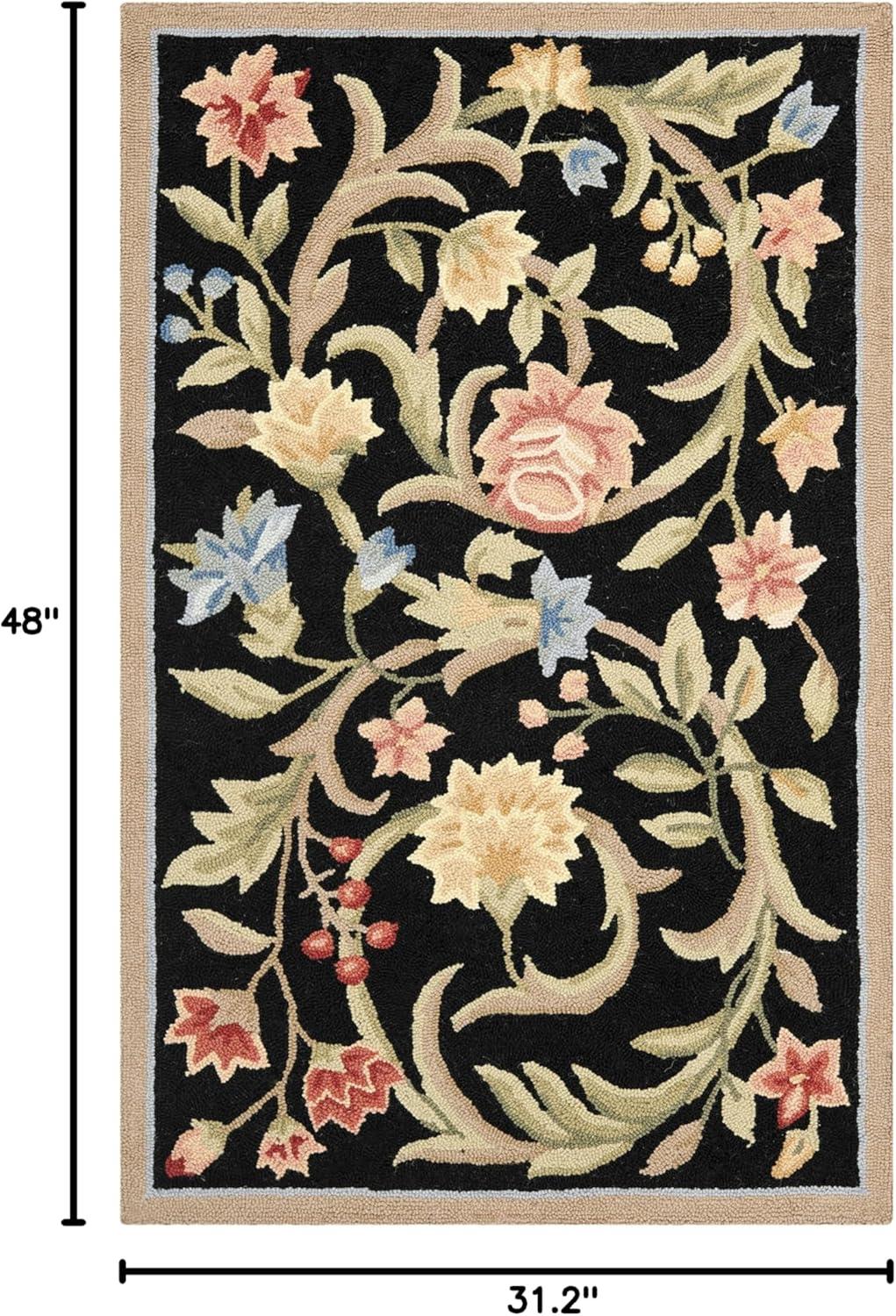 Chelsea HK248B Power Loomed Accent Rug - Black - 2'6"x4' - Safavieh.
