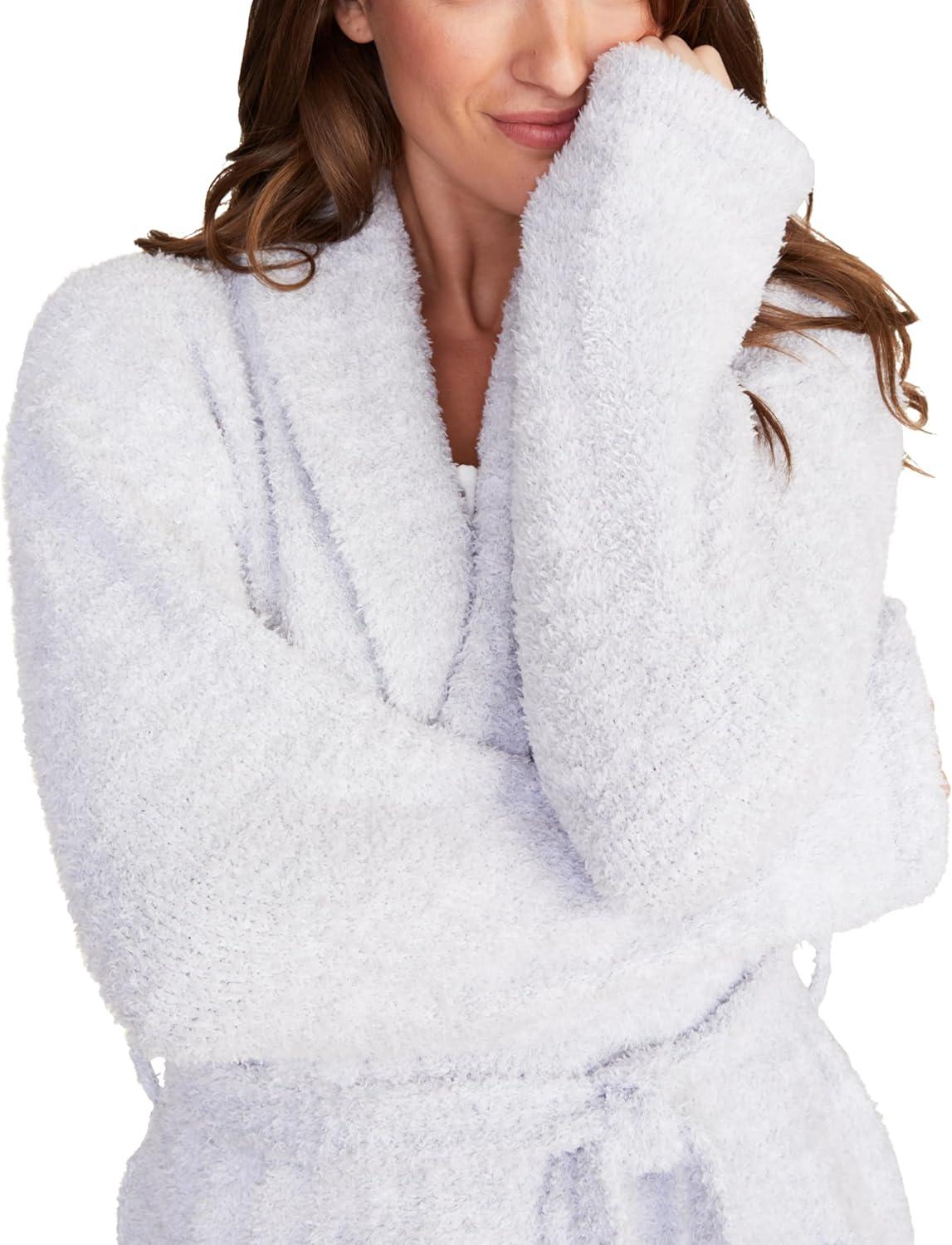 Ocean White CozyChic Microfiber Polyester Robe