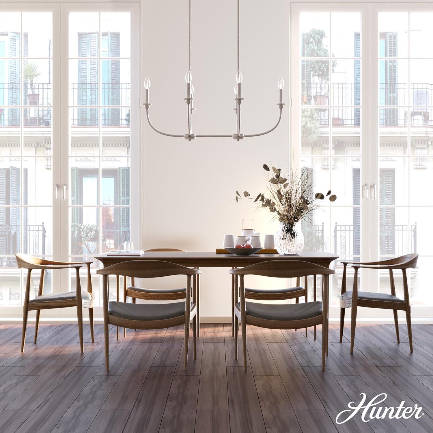 Hunter Southcrest 6 Light Linear Chandelier Ceiling Light Fixture