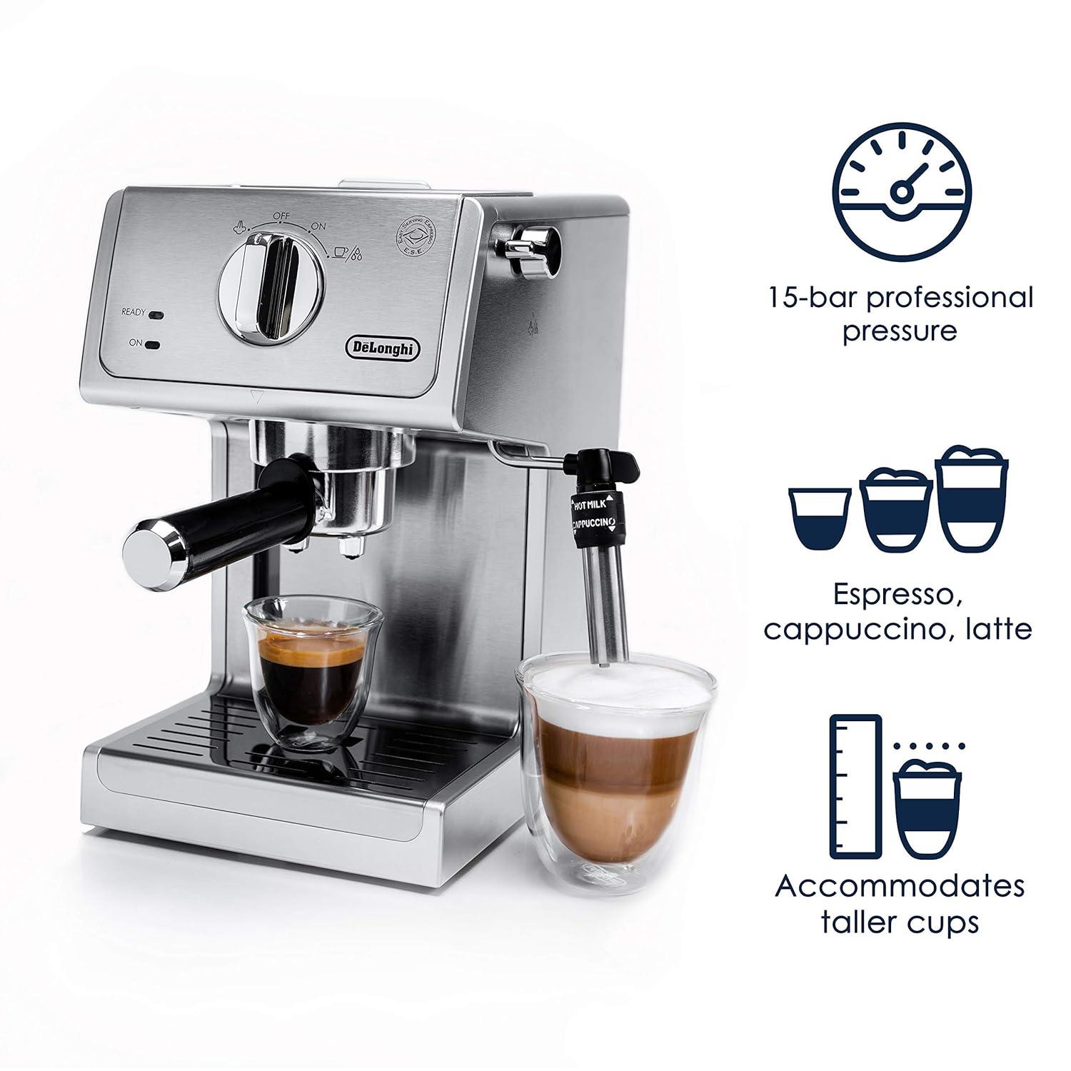 De'Longhi ® Stainless Steel Pump Espresso Maker