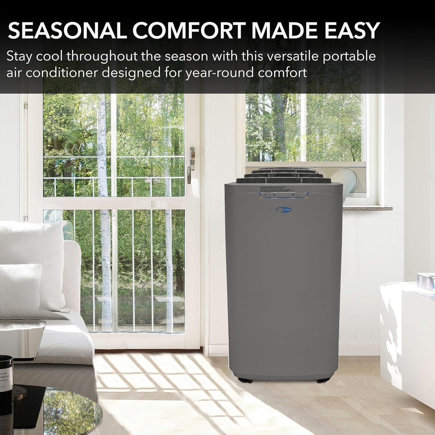 Whynter Whynter 13000 BTU Dual Hose Portable Air Conditioner for 420 sq. ft. Gray