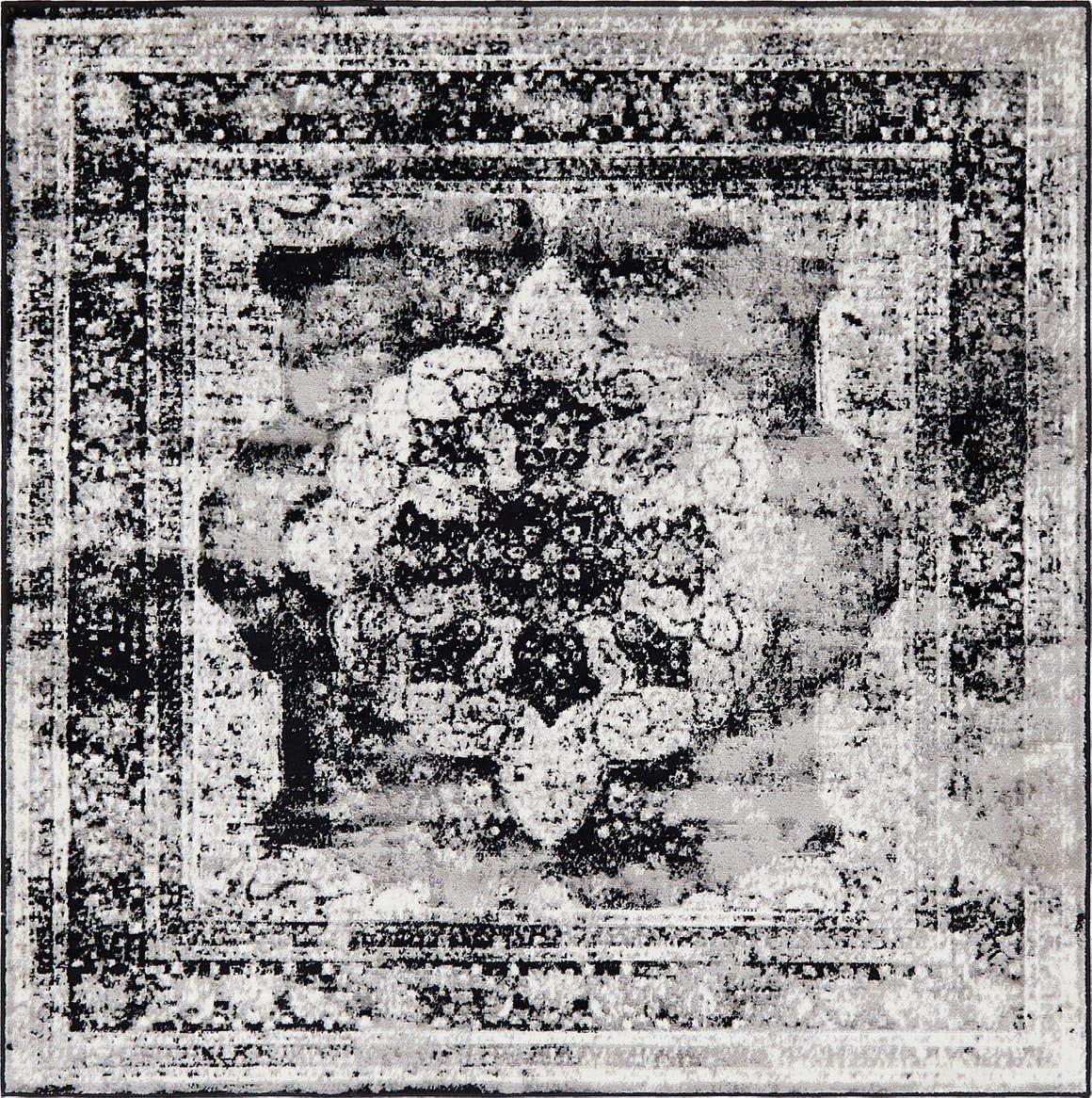 Unique Loom 8' 0 x 8' 0 Sofia Salle Garnier Beige Area Rug