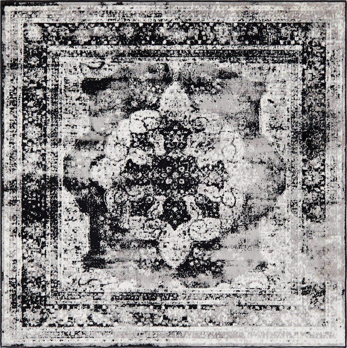 Unique Loom 8' 0 x 8' 0 Sofia Salle Garnier Beige Area Rug