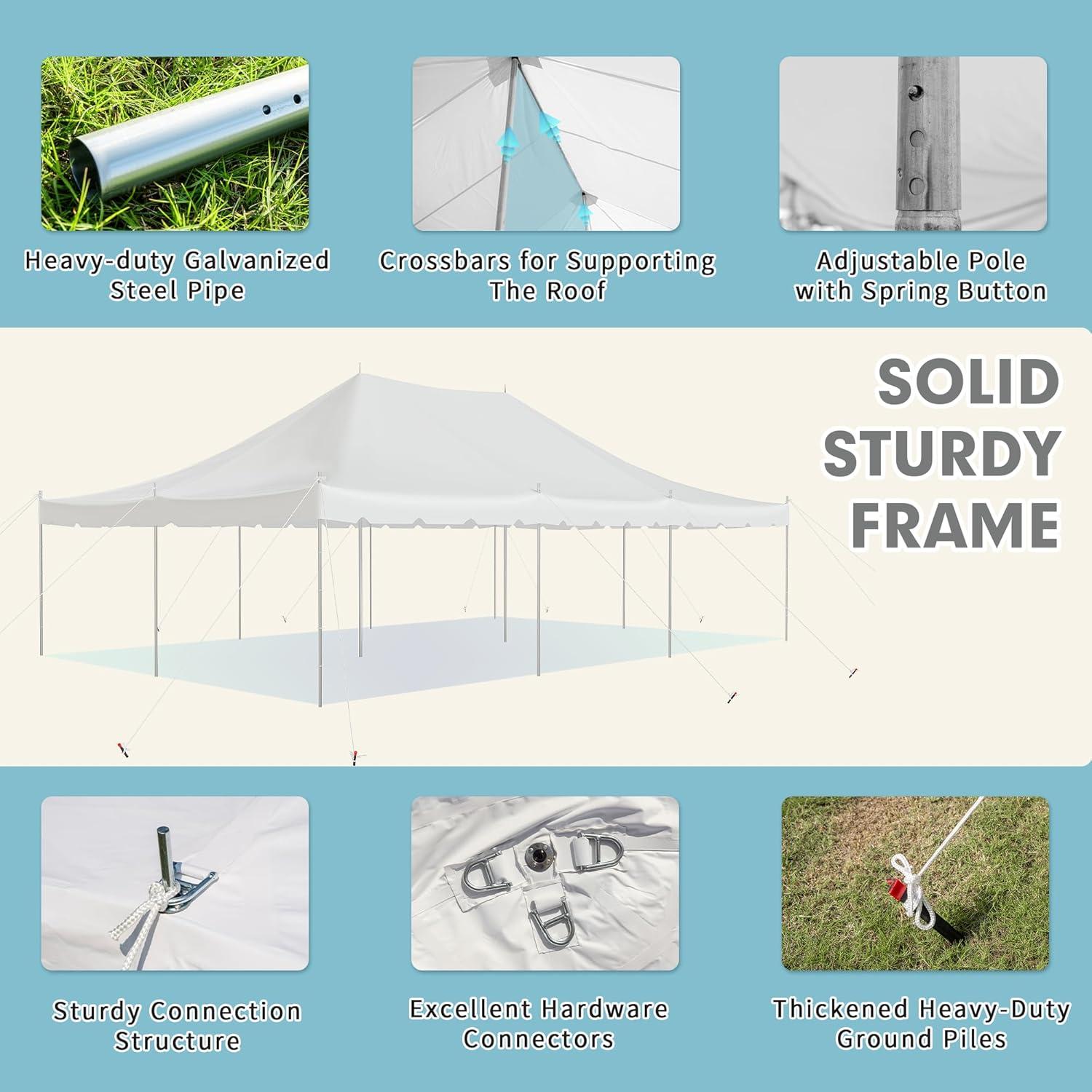 Party Tents Direct Galvanized Party Steel Tent