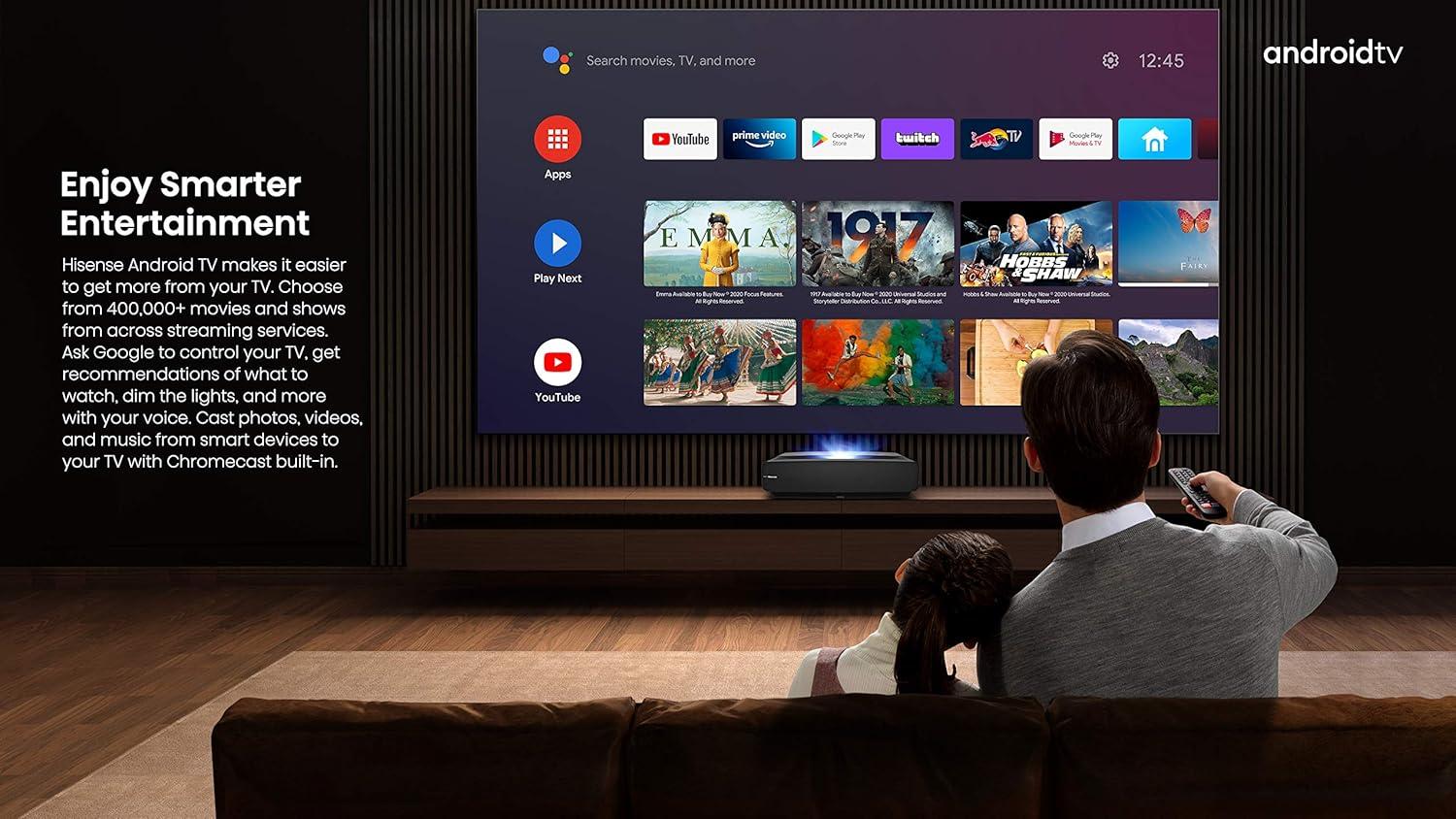 Hisense 120L5F-RB UHD Cinema Ultra Short Throw Video Projector, No screen - Certified Refurbished