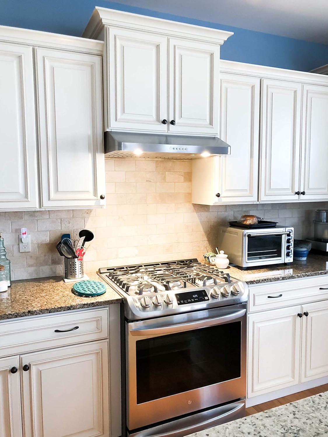 PROLINE 36" 600 CFM Ducted Under Cabinet Range Hood in Brushed Stainless Steel