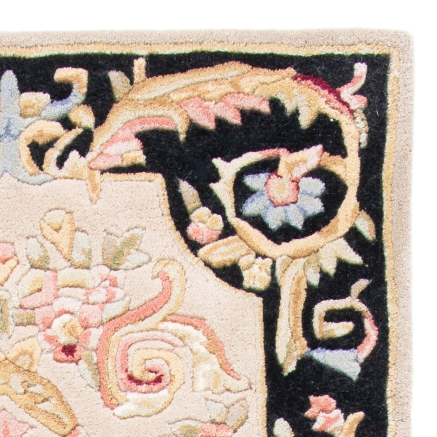 Savonnerie SAV206 Hand Tufted Runner Rug - Ivory/Gold - 2'6"x8' - Safavieh.