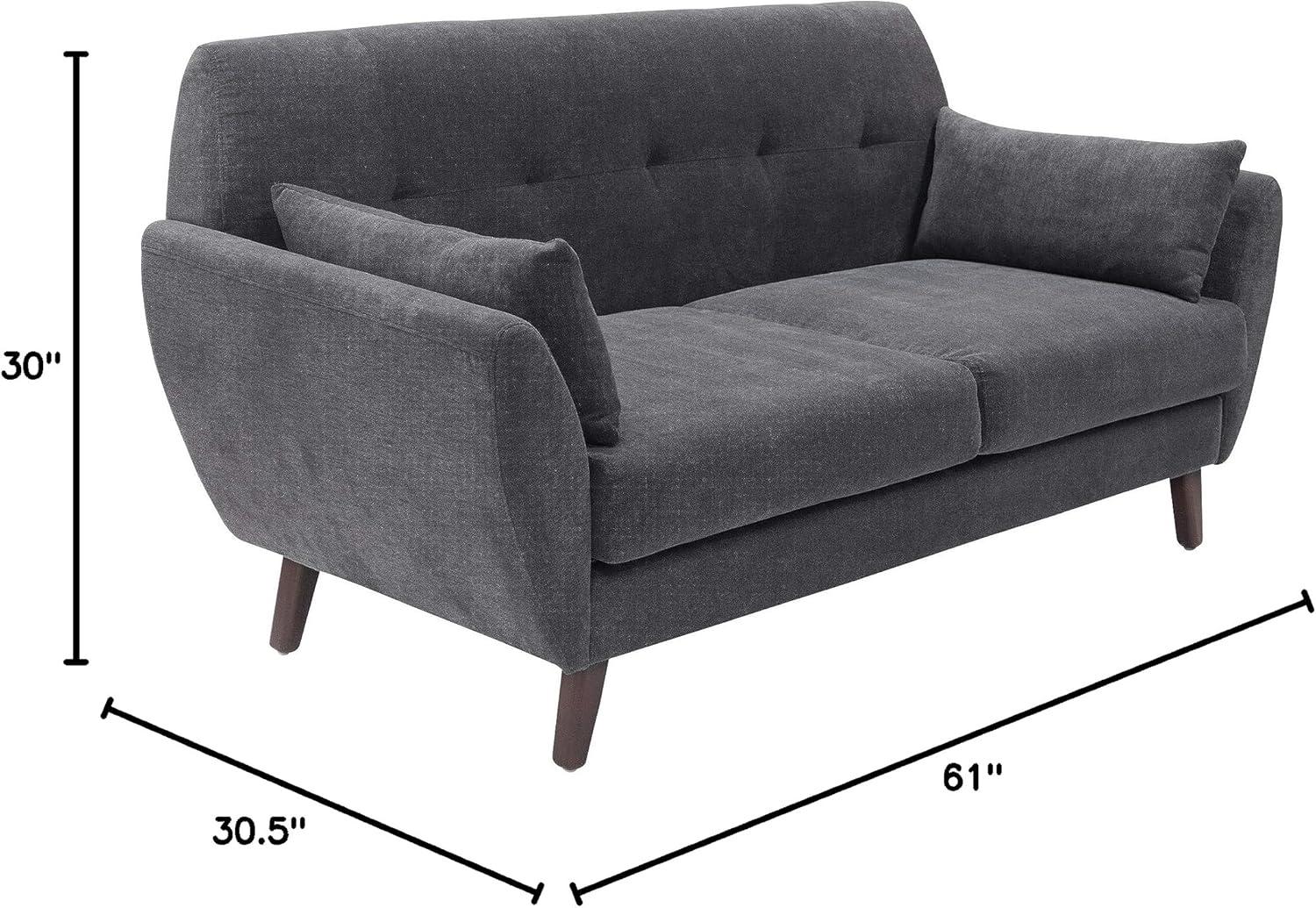 Serta Artesia Midcentury Modern Sofa with Tapered Legs