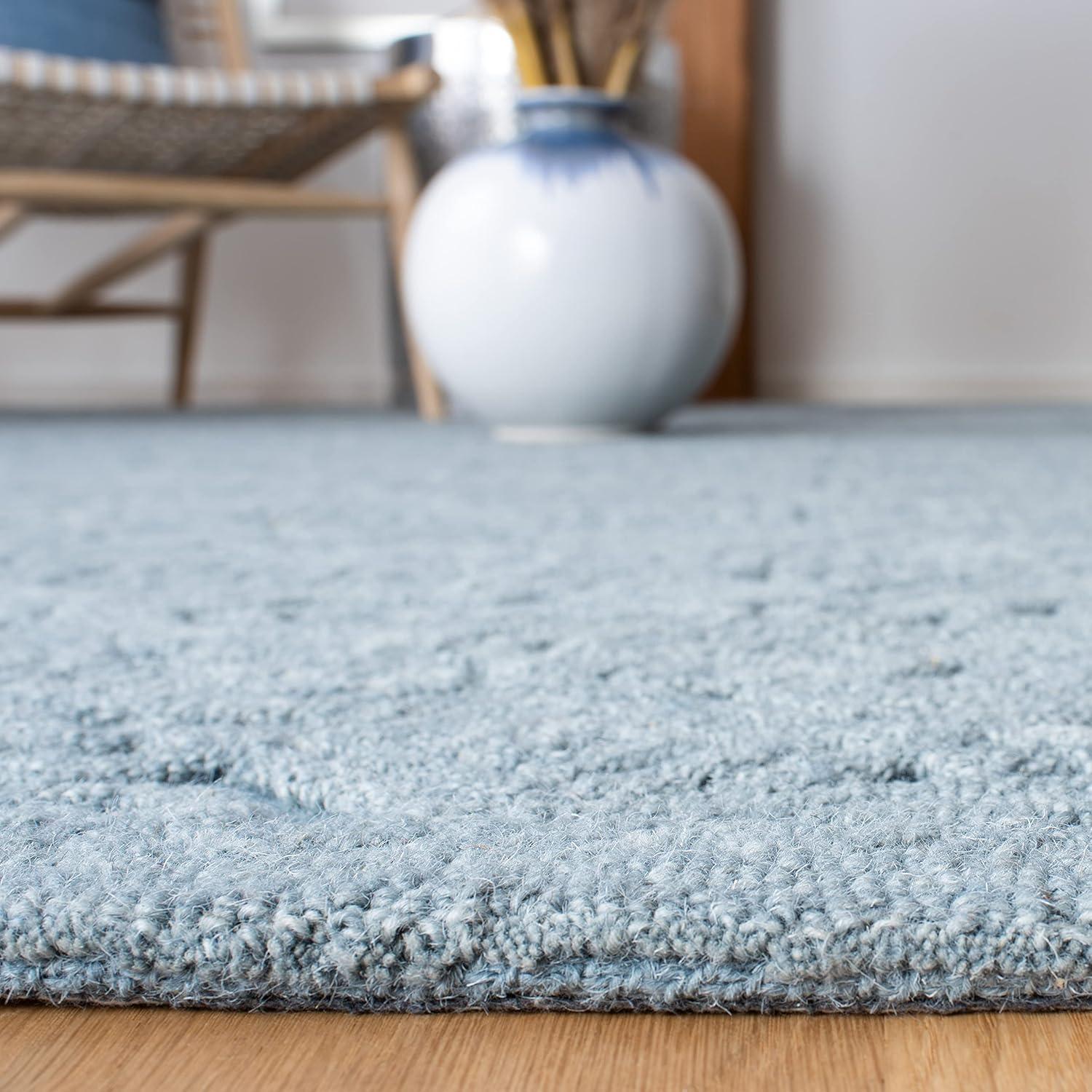 SAFAVIEH Textural Collection TXT101M Handmade Blue Rug