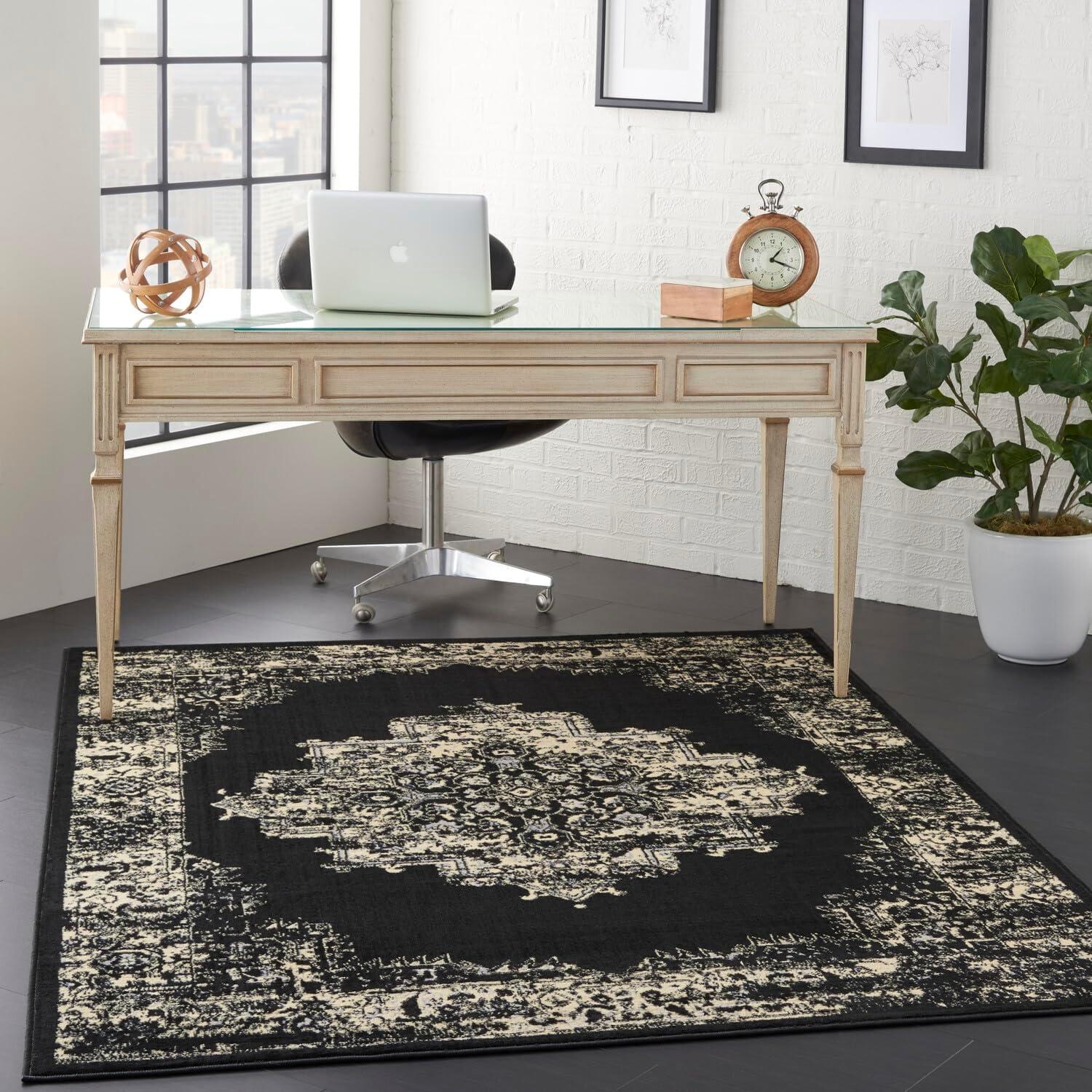 Nourison Grafix Center Medallion Area Rug