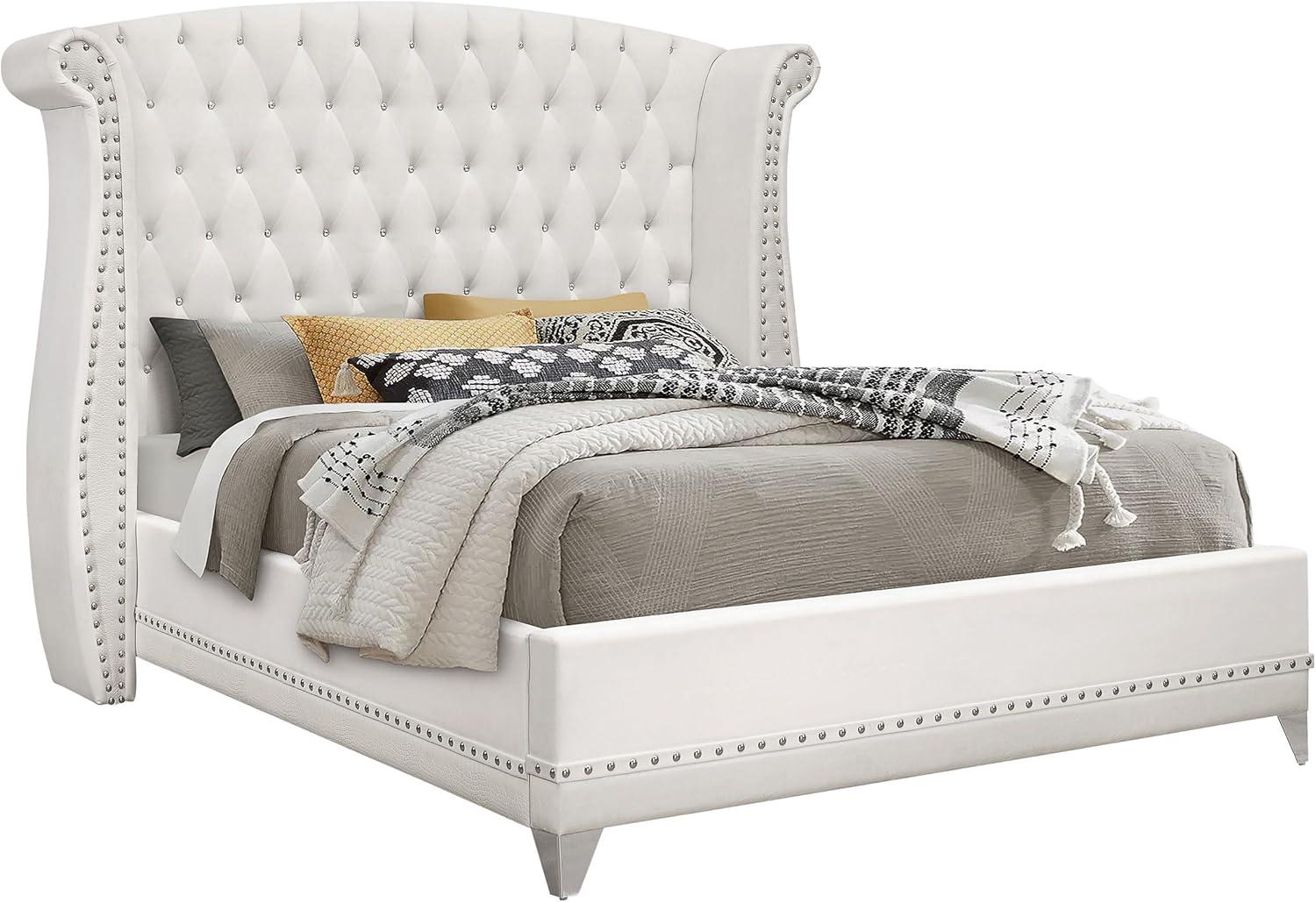 Barzini Upholstered Wingback Bed