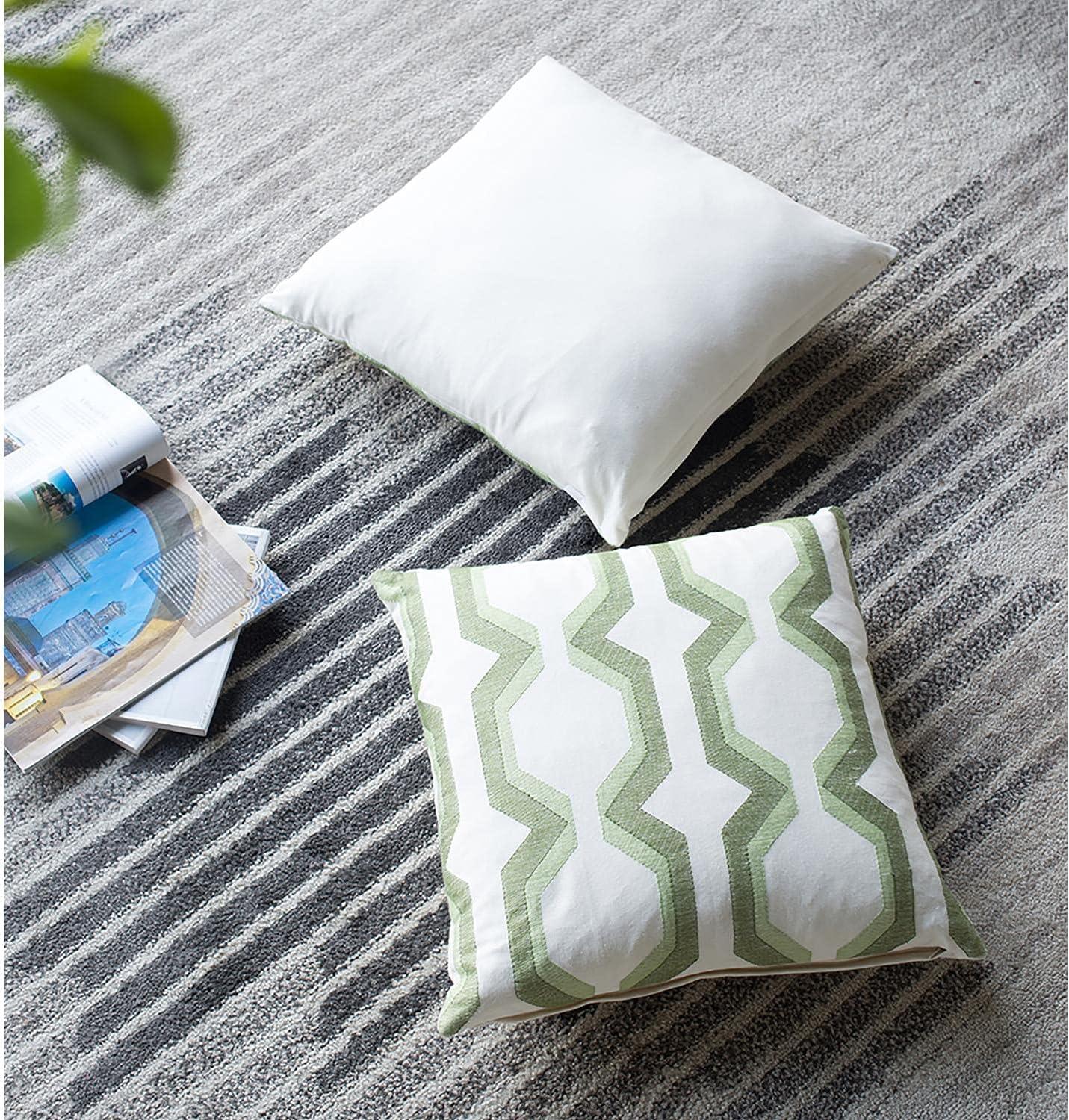 Geometric Cotton Blend Throw Pillow