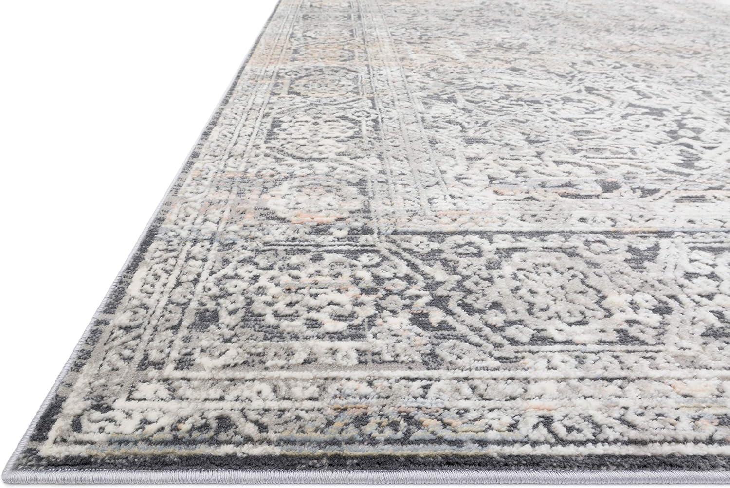 Loloi Lucia Ivory & Steel Oriental 7'9" x 10'6" Synthetic Area Rug