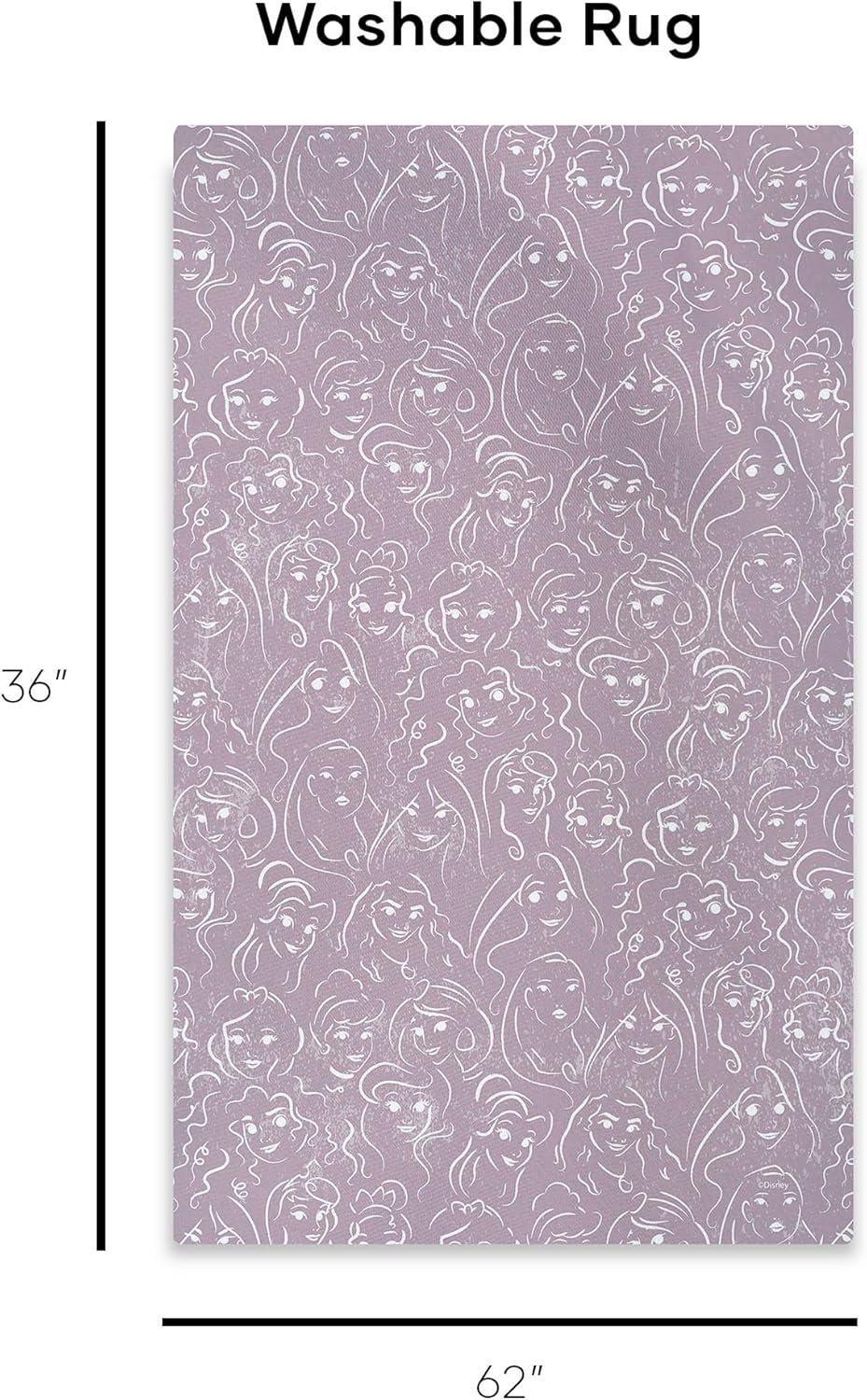 Disney Princesses The Princesses Washable Rug 32X62 Inches