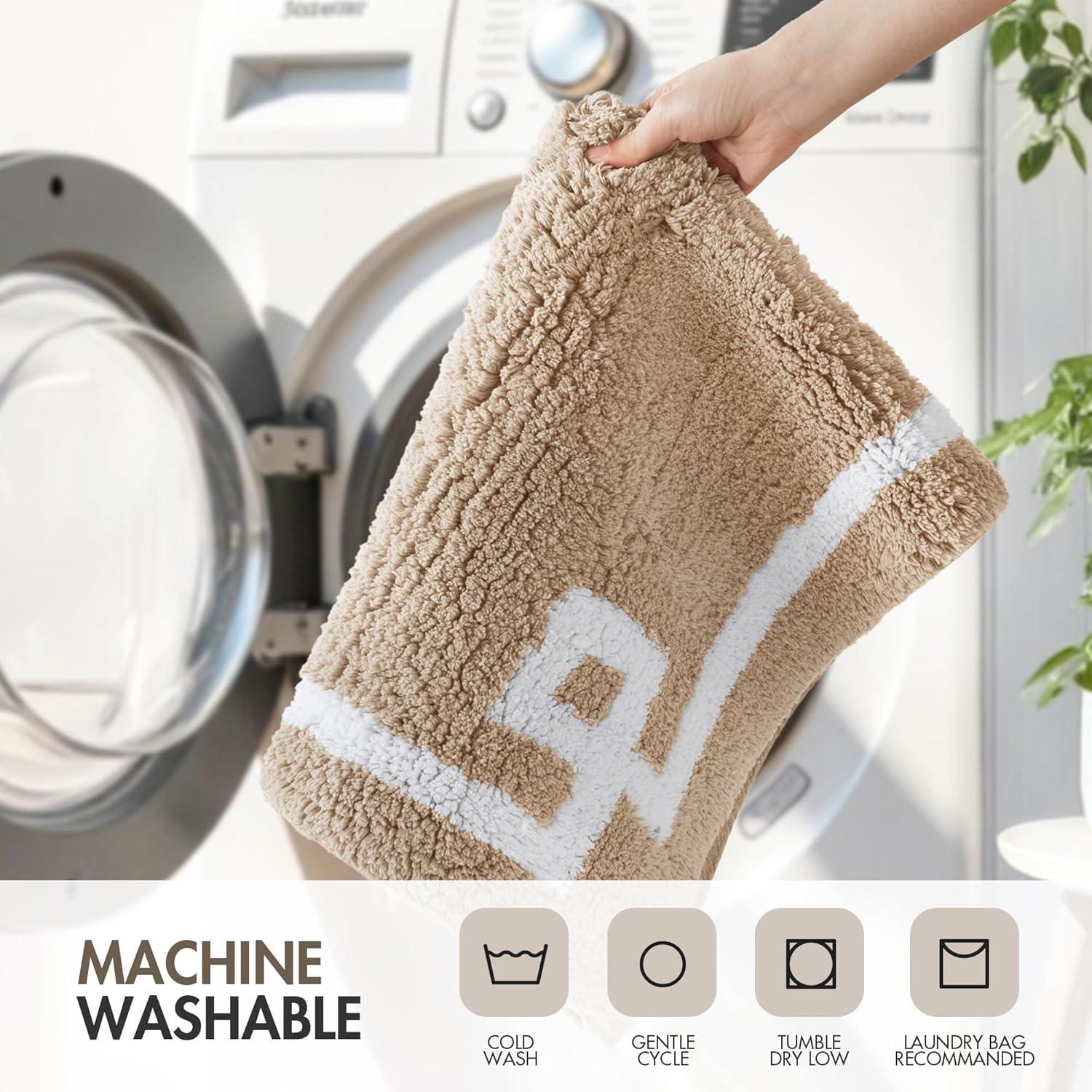 Madison Park 100% Cotton Tufted Bath Rug with Non-Slip Backing