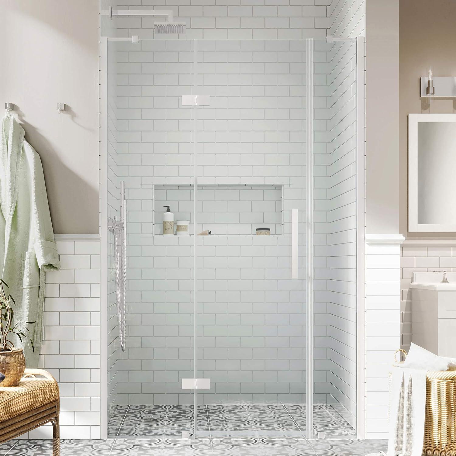 Endless Tampa 72.09'' W 72.01'' H Frameless Rectangle Reversible Shower Kit