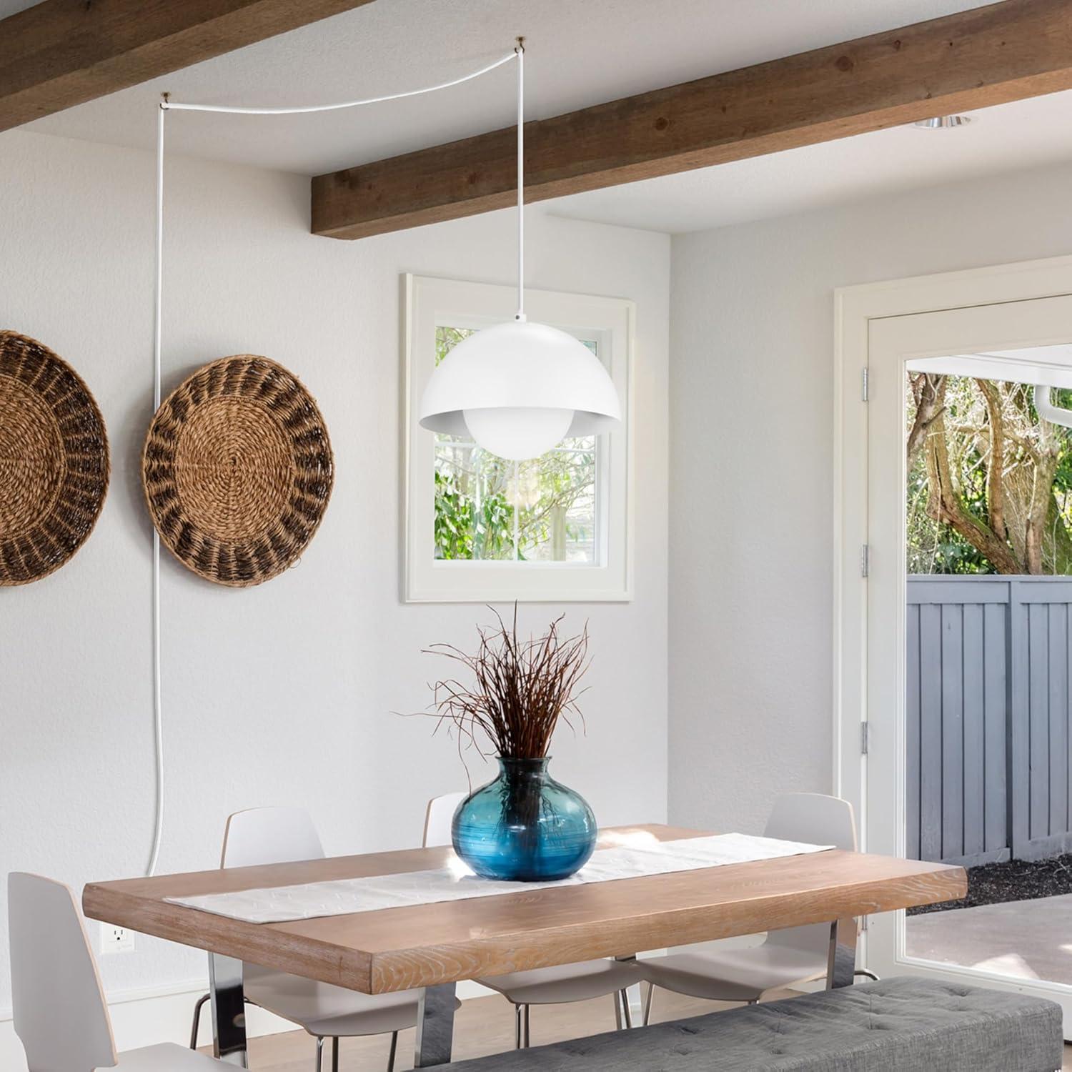 Globe Electric Company Amelia 1 - Light Matte White Single Pendant