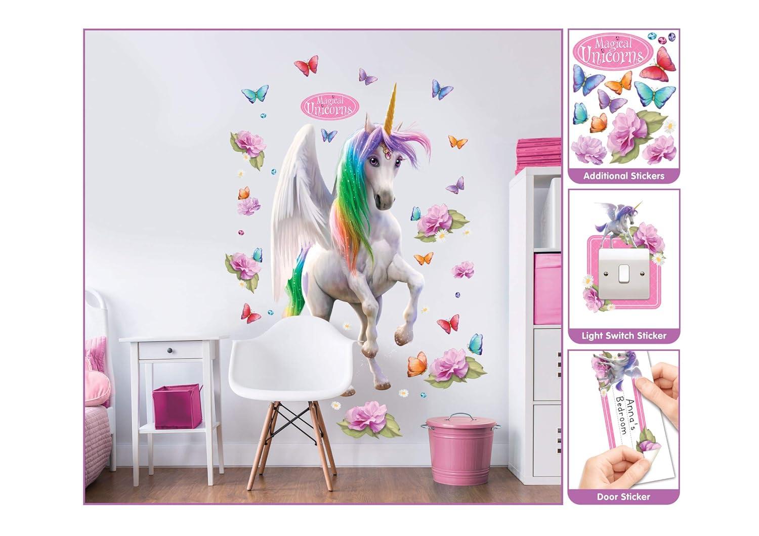 WallPops! Magical Unicorn Peel & Stick Border