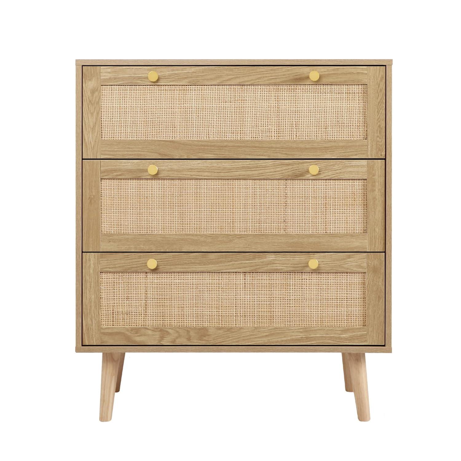 Ahlyssa 44'' Tall 2 - Door Rattan Accent Cabinet with Adjustable Shelves Storage Cabinet