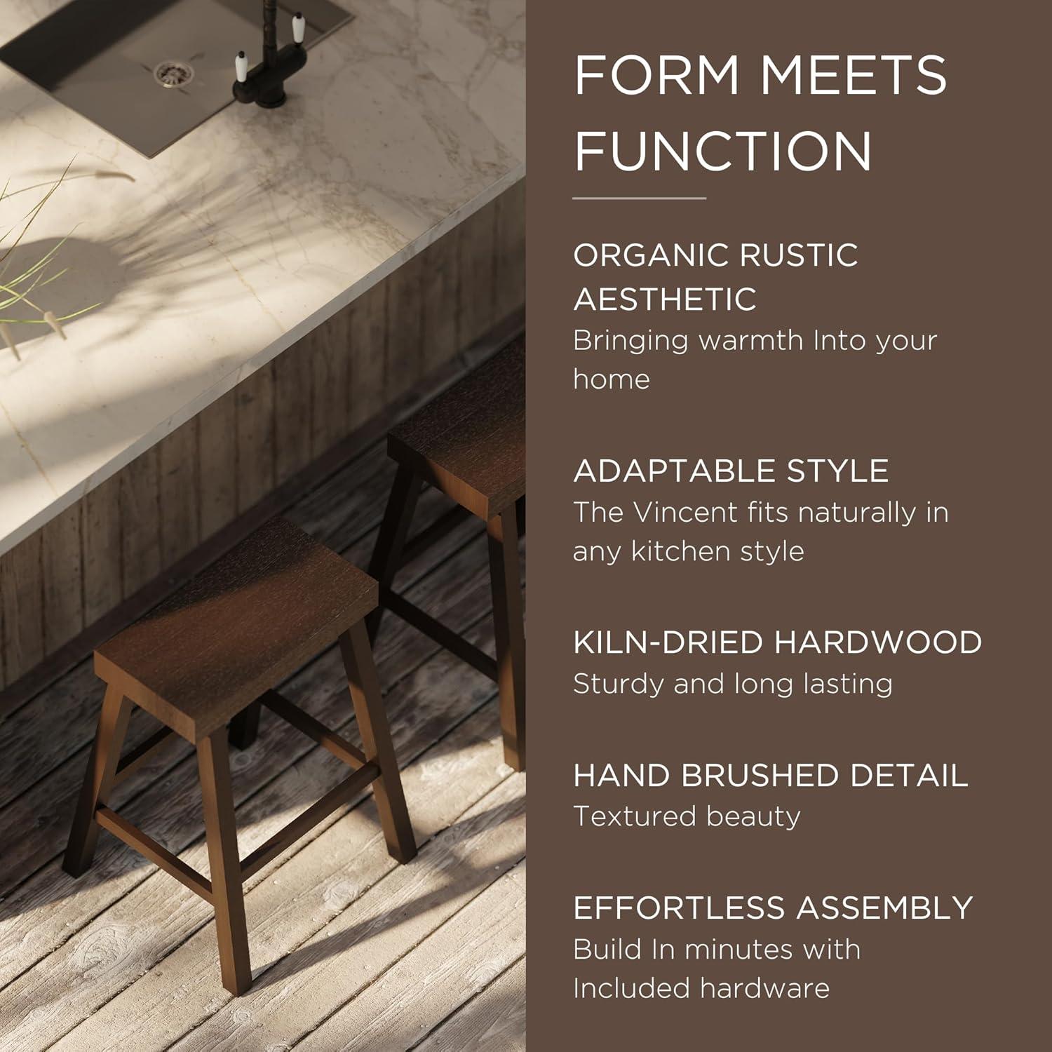 Maven Lane Maven Lane Vincent Wooden Kitchen Stool