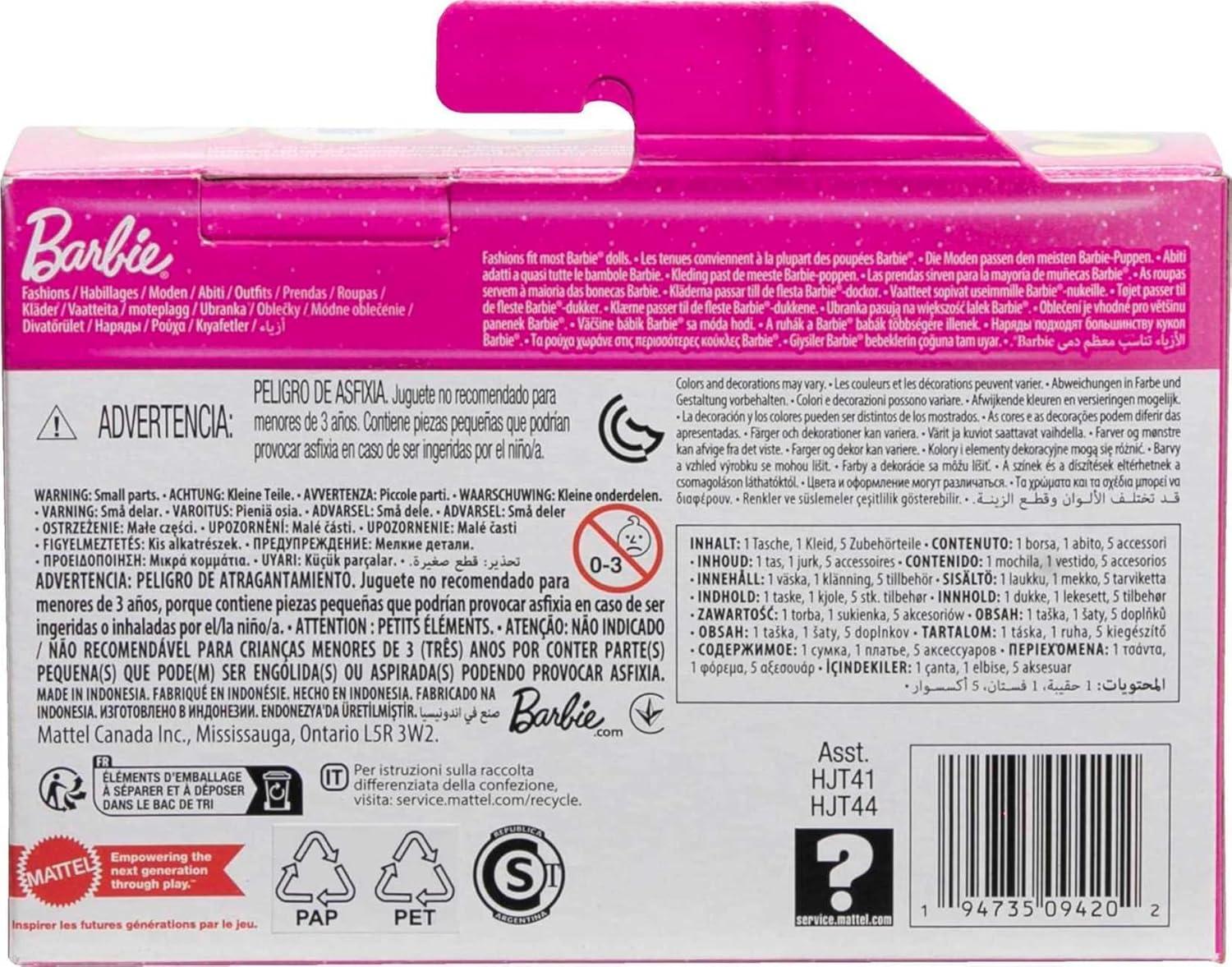 Barbie Clothes, Deluxe Bag with School Outfit and Themed Accessories