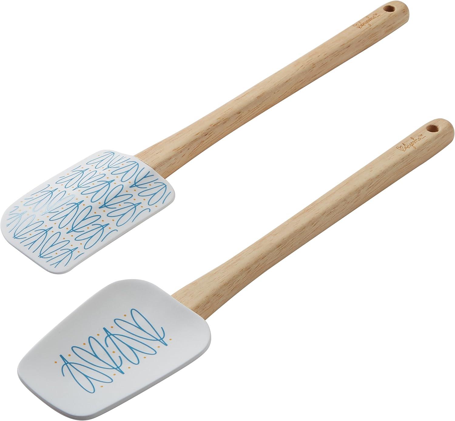 Ayesha Curry Parawood and Silicone 2-Piece Spatula Spoonula Set