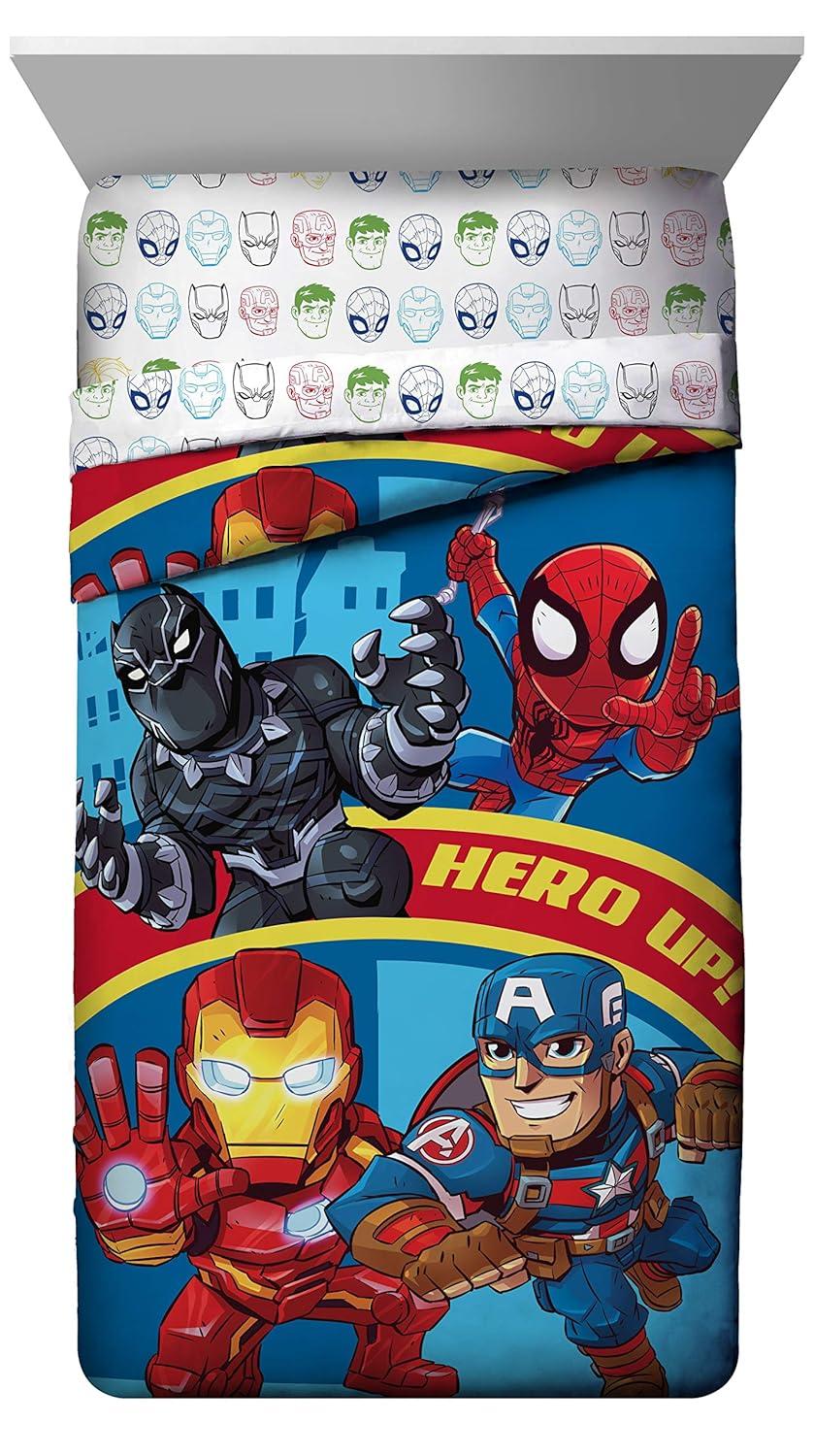 Marvel Marvel Superhero Adventures Double Team 4 Piece Twin Bed Set